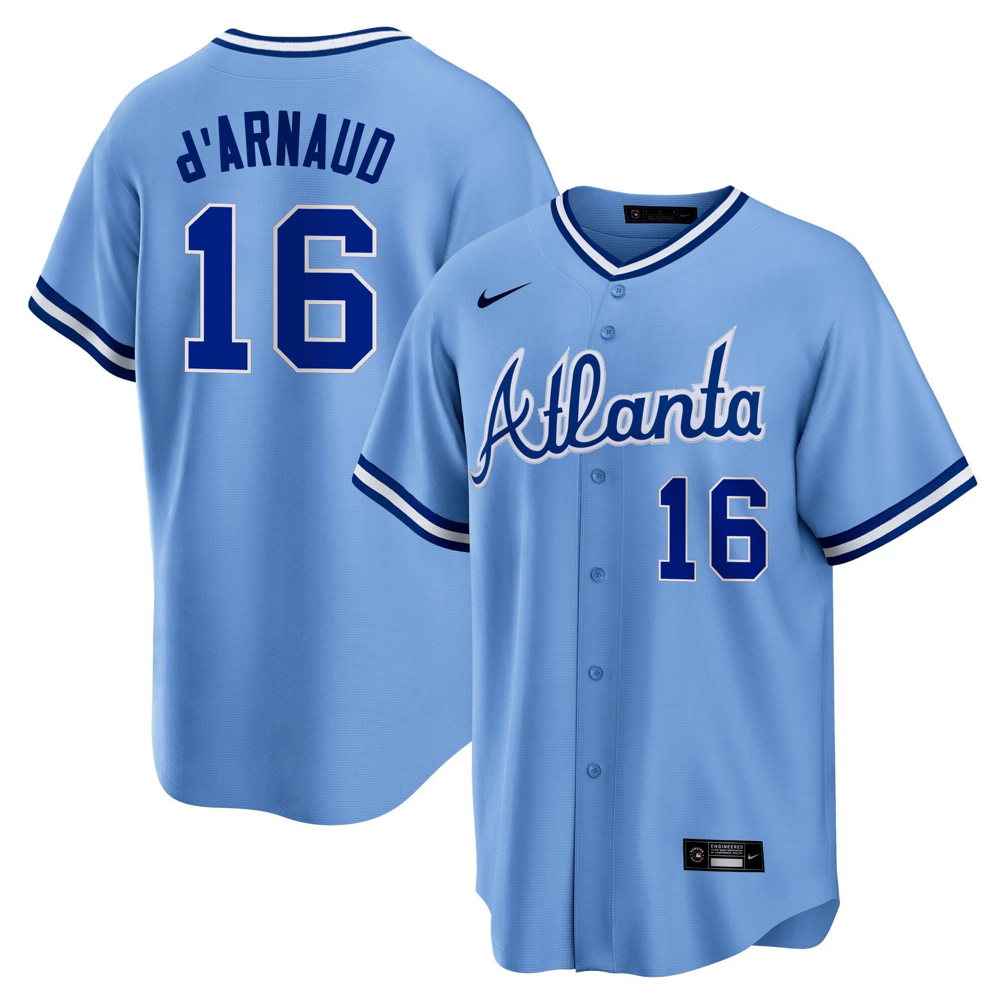 Men's Atlanta Braves Throwback 1974 - 1982 Cool Base Jersey - All Stitched - Image 22