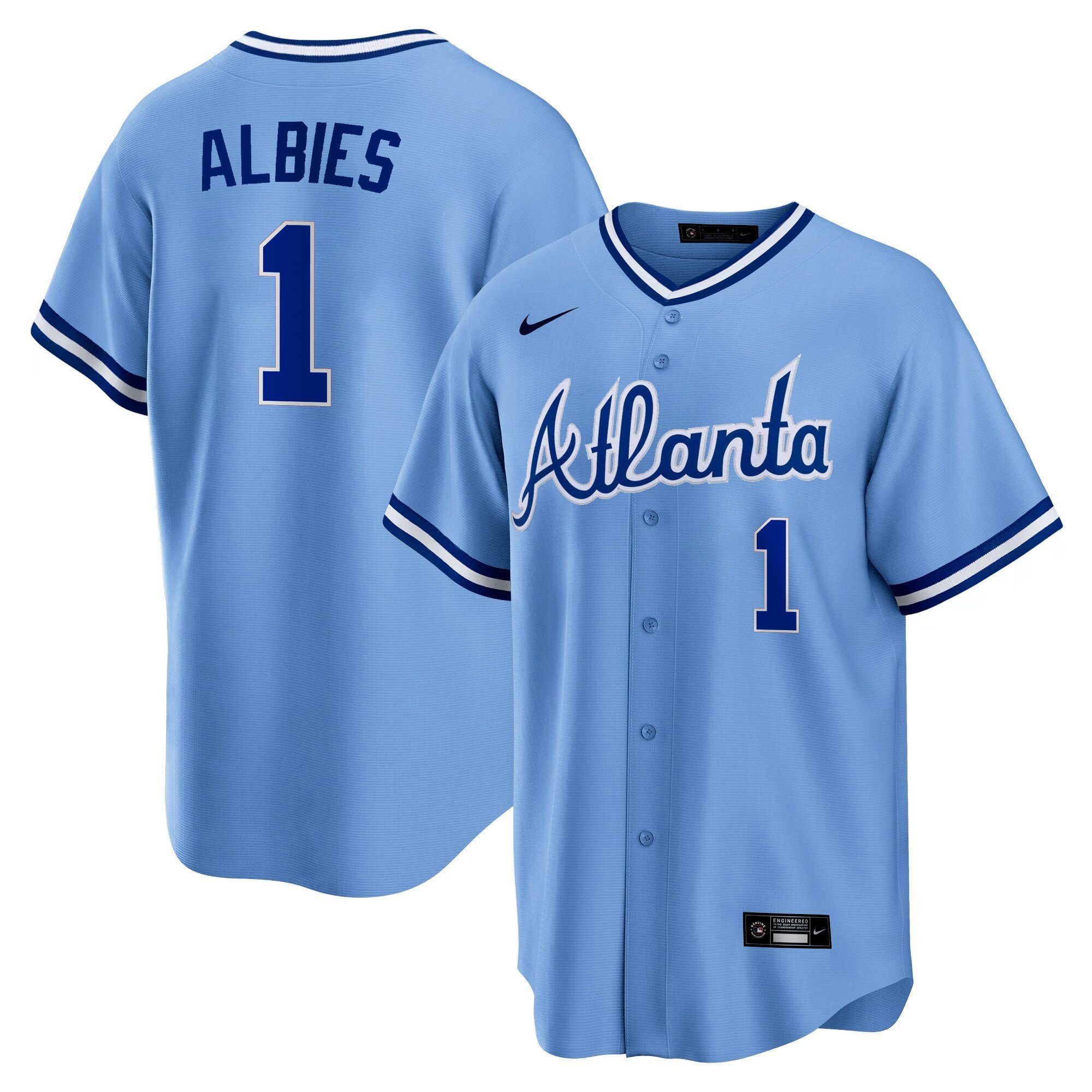 Men's Atlanta Braves Throwback 1974 - 1982 Cool Base Jersey - All Stitched - Image 26