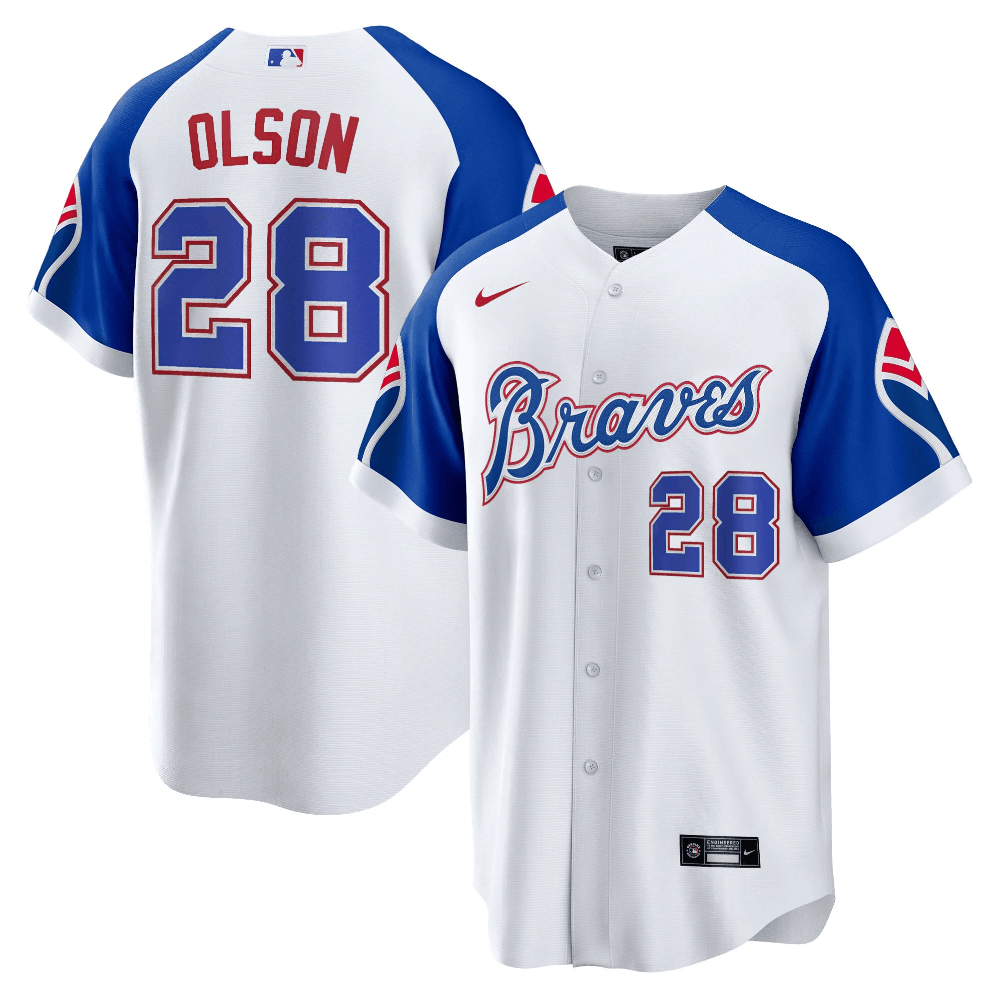 Men's Atlanta Braves Throwback 1974 - 1982 Cool Base Jersey - All Stitched - Image 5