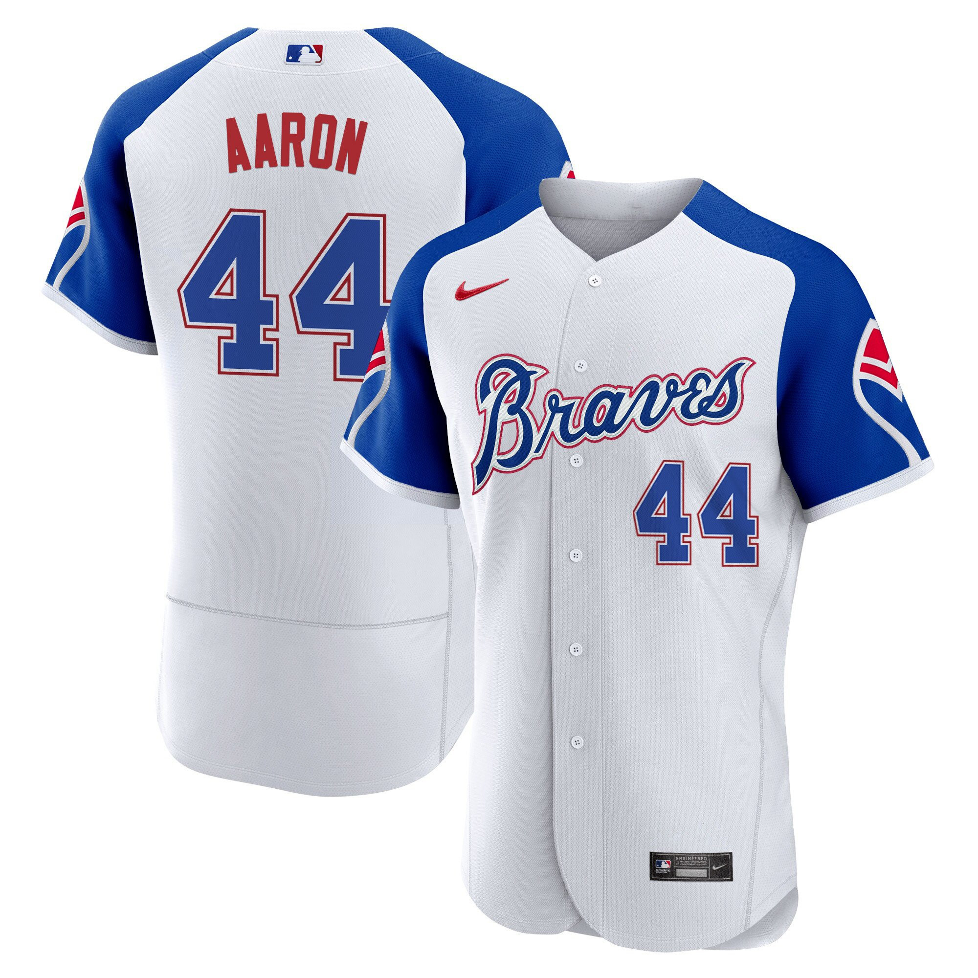 Men's Atlanta Braves Throwback 1974 - 1982 Flex Base Jersey - All Stitched - Image 8