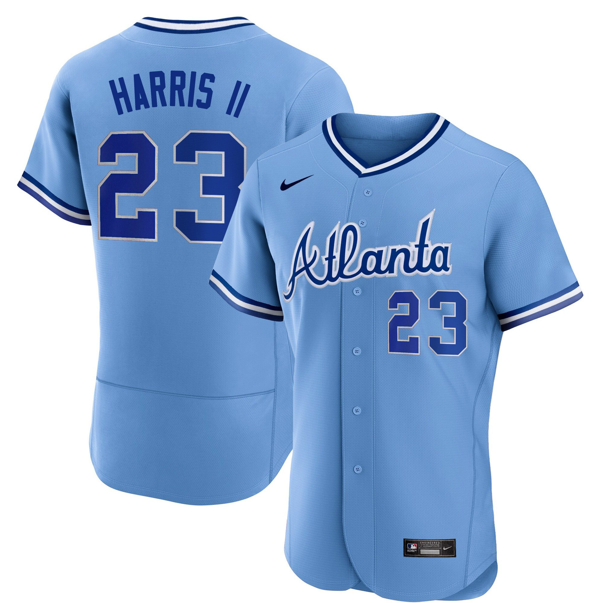 Men's Atlanta Braves Throwback 1974 - 1982 Flex Base Jersey - All Stitched - Image 24