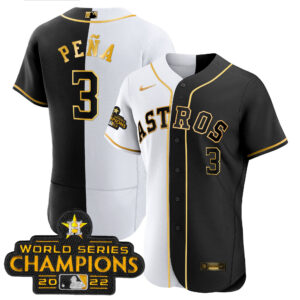 Men's Astros 2023 Champions Gold Split Jersey – All Stitched
