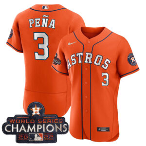 Astros 2023 Champions Orange White Jersey - All Stitched
