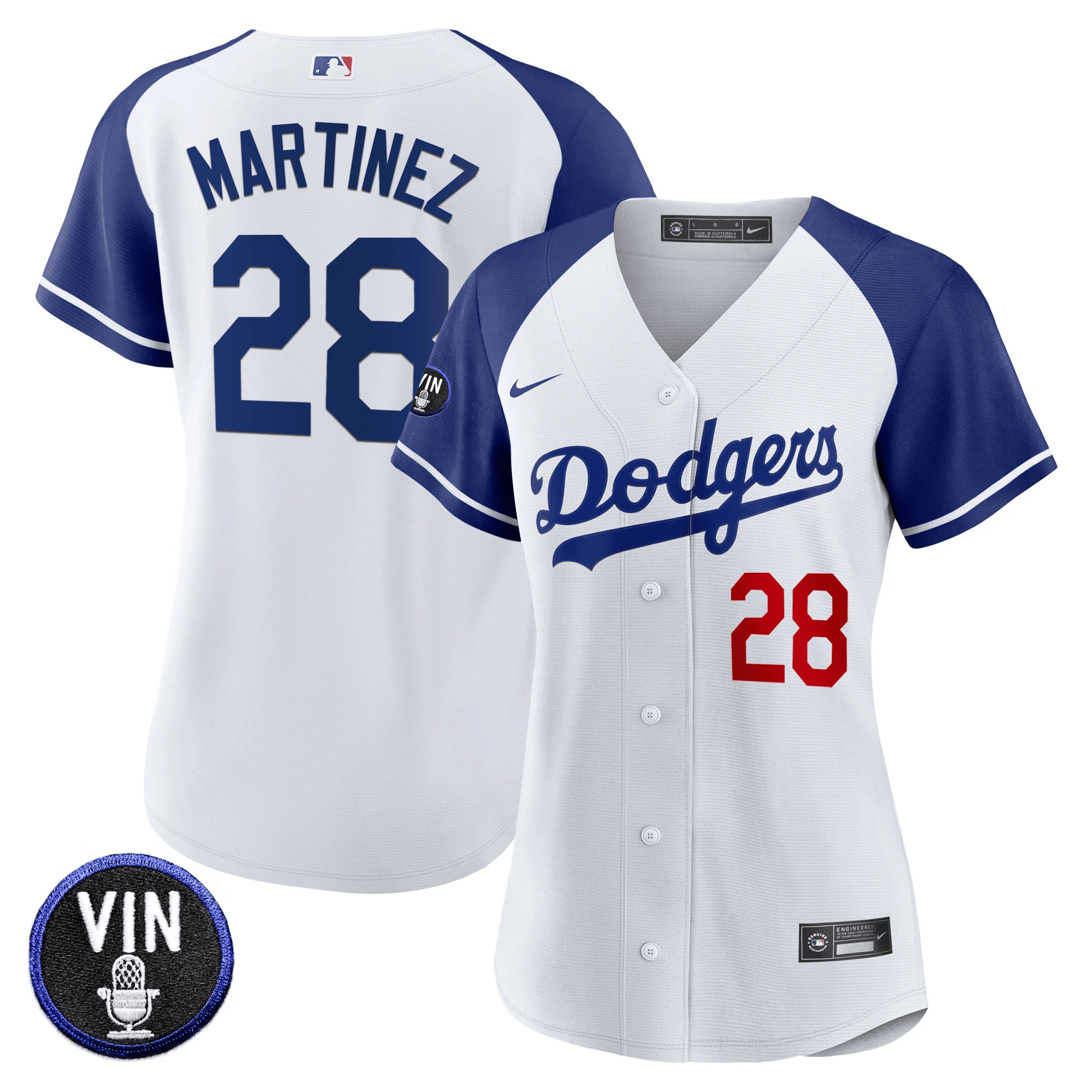 Women's Dodgers Vin Scully Patch Jersey - All Stitched - Image 6