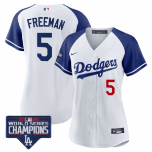 Women's Dodgers World Series Champions Patch Jersey - All Stitched