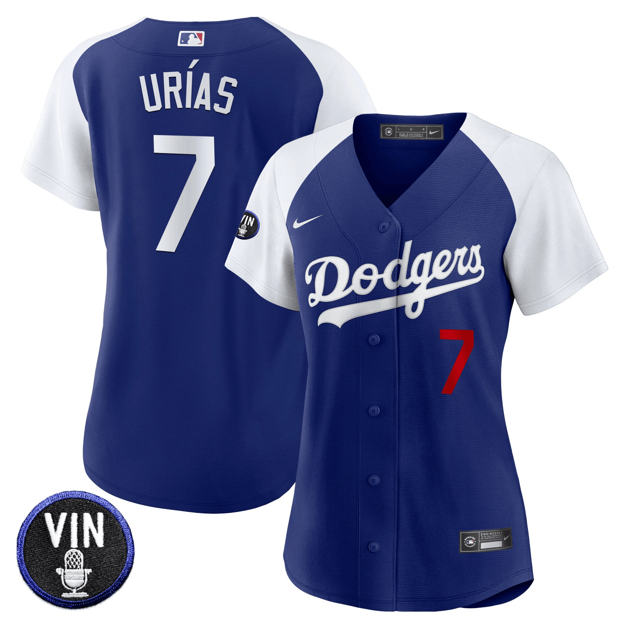 Women's Dodgers Vin Scully Patch Jersey - All Stitched - Image 17
