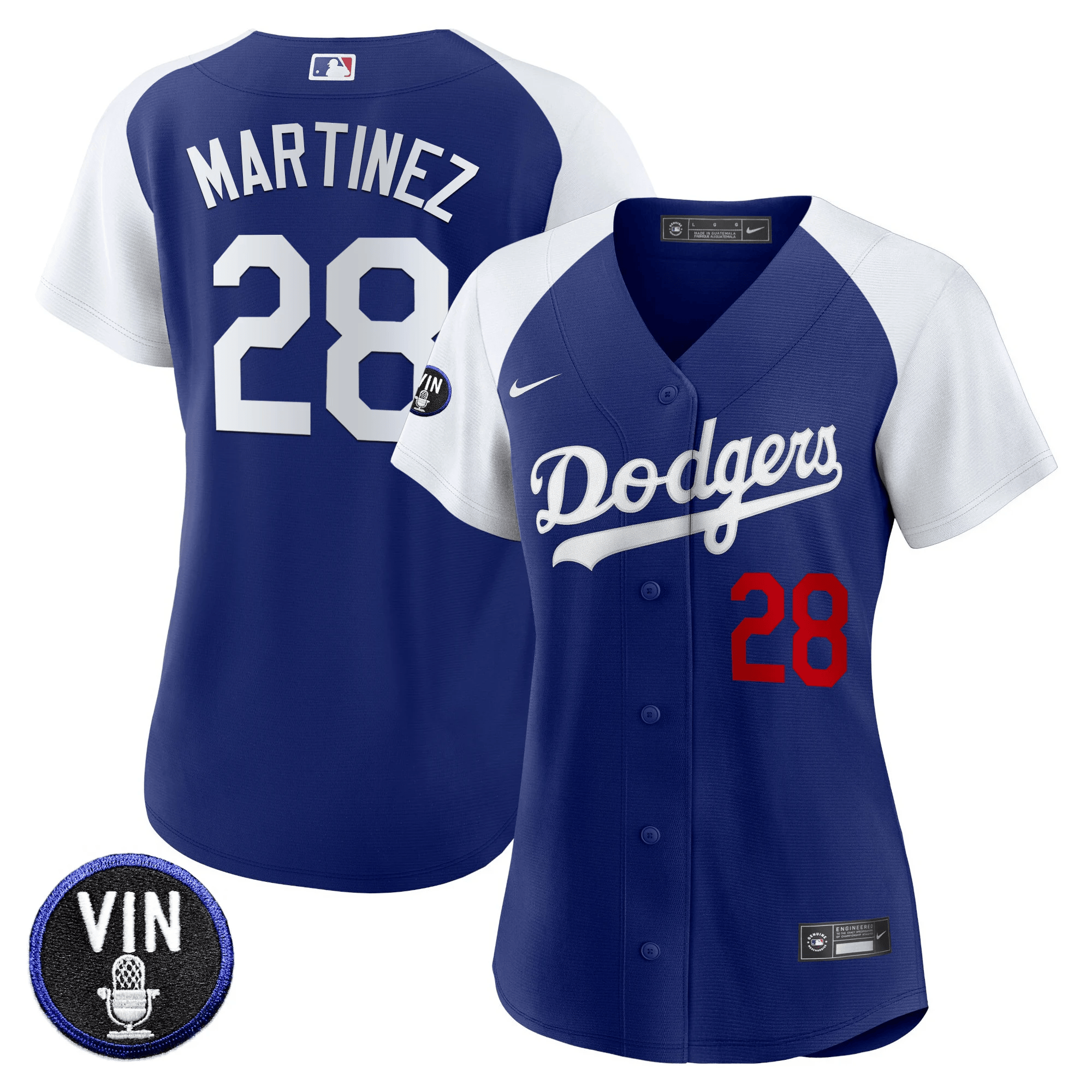 Women's Dodgers Vin Scully Patch Jersey - All Stitched - Image 15