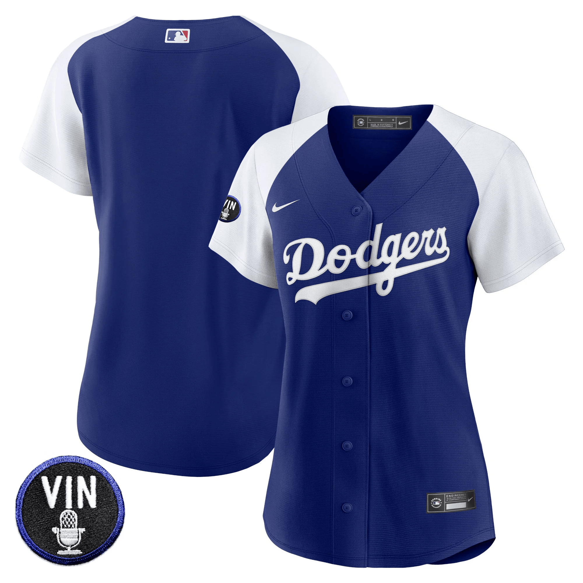Women's Dodgers Vin Scully Patch Jersey - All Stitched - Image 18