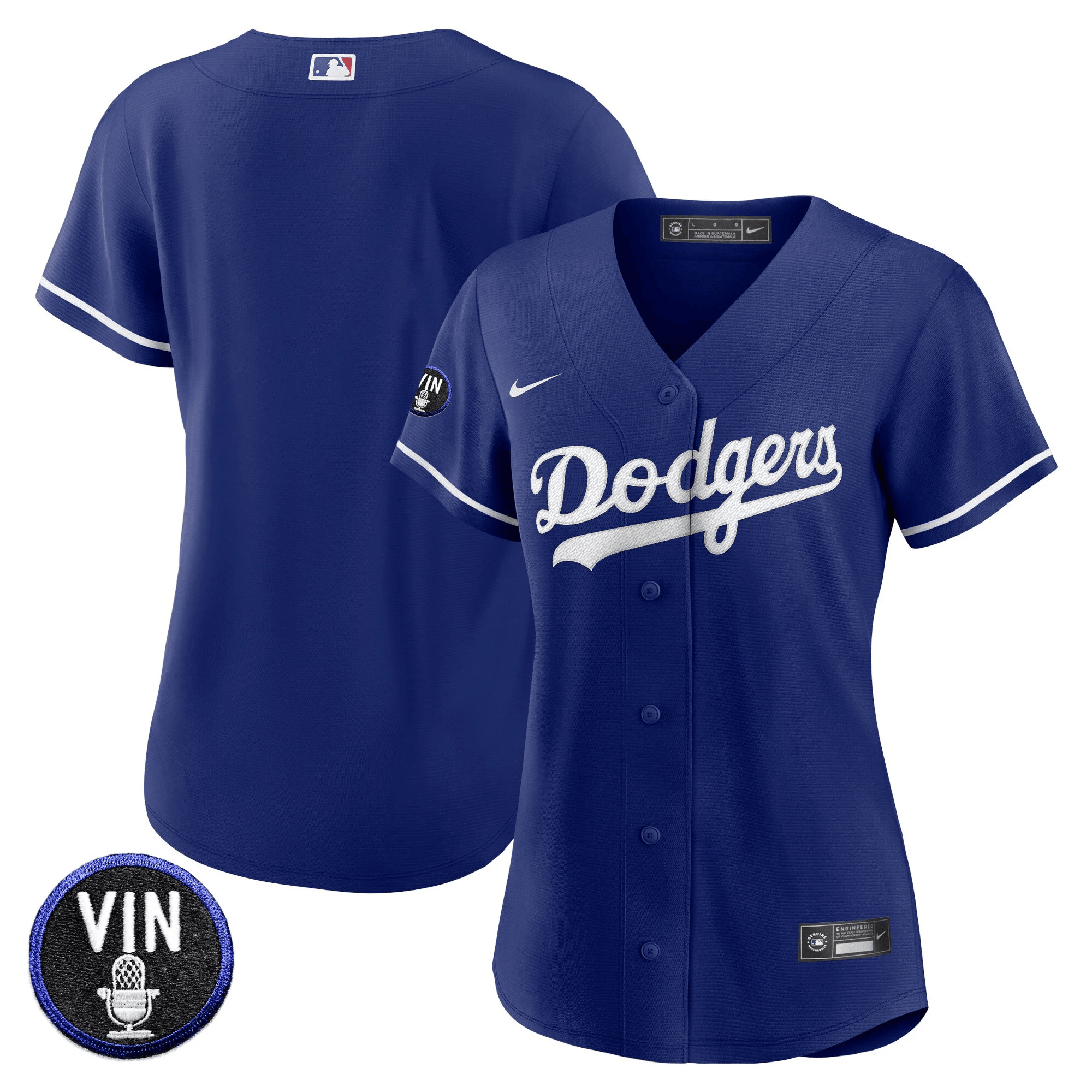 Women's Dodgers Vin Scully Patch Jersey - All Stitched - Image 36