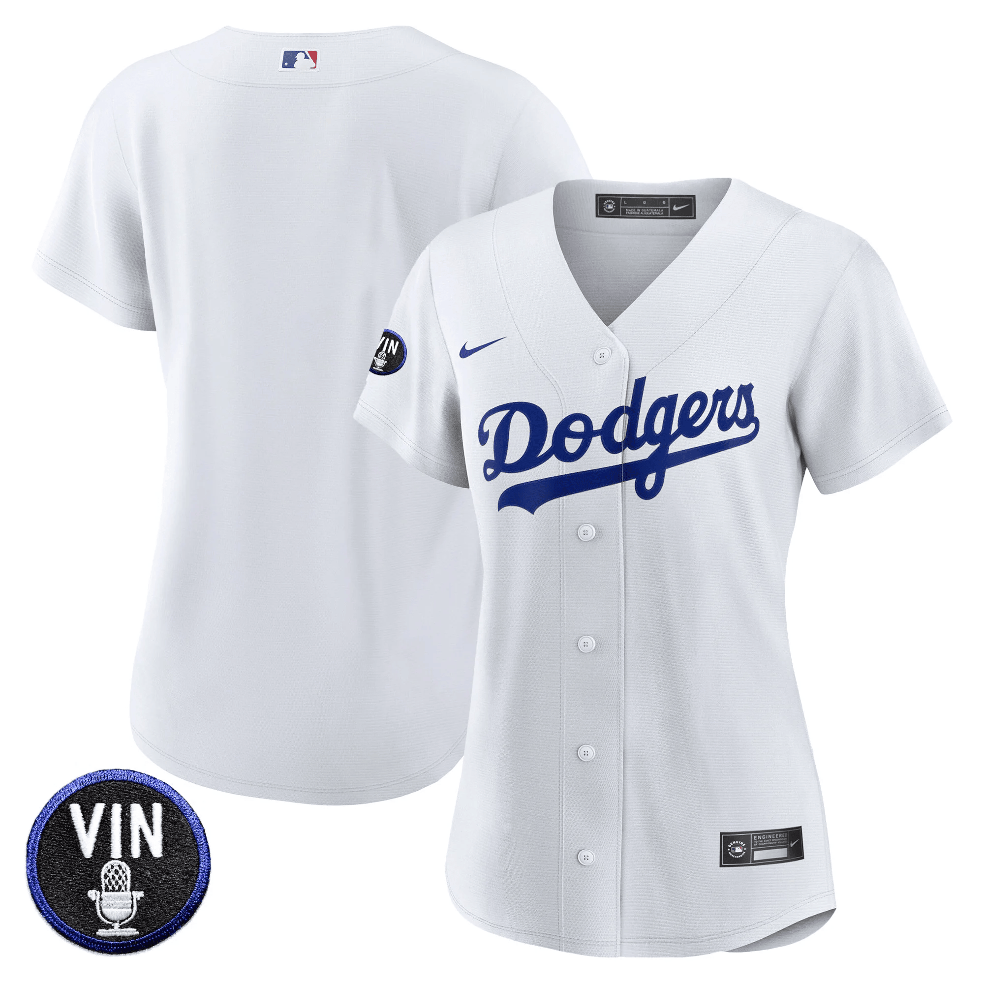 Women's Dodgers Vin Scully Patch Jersey - All Stitched - Image 27