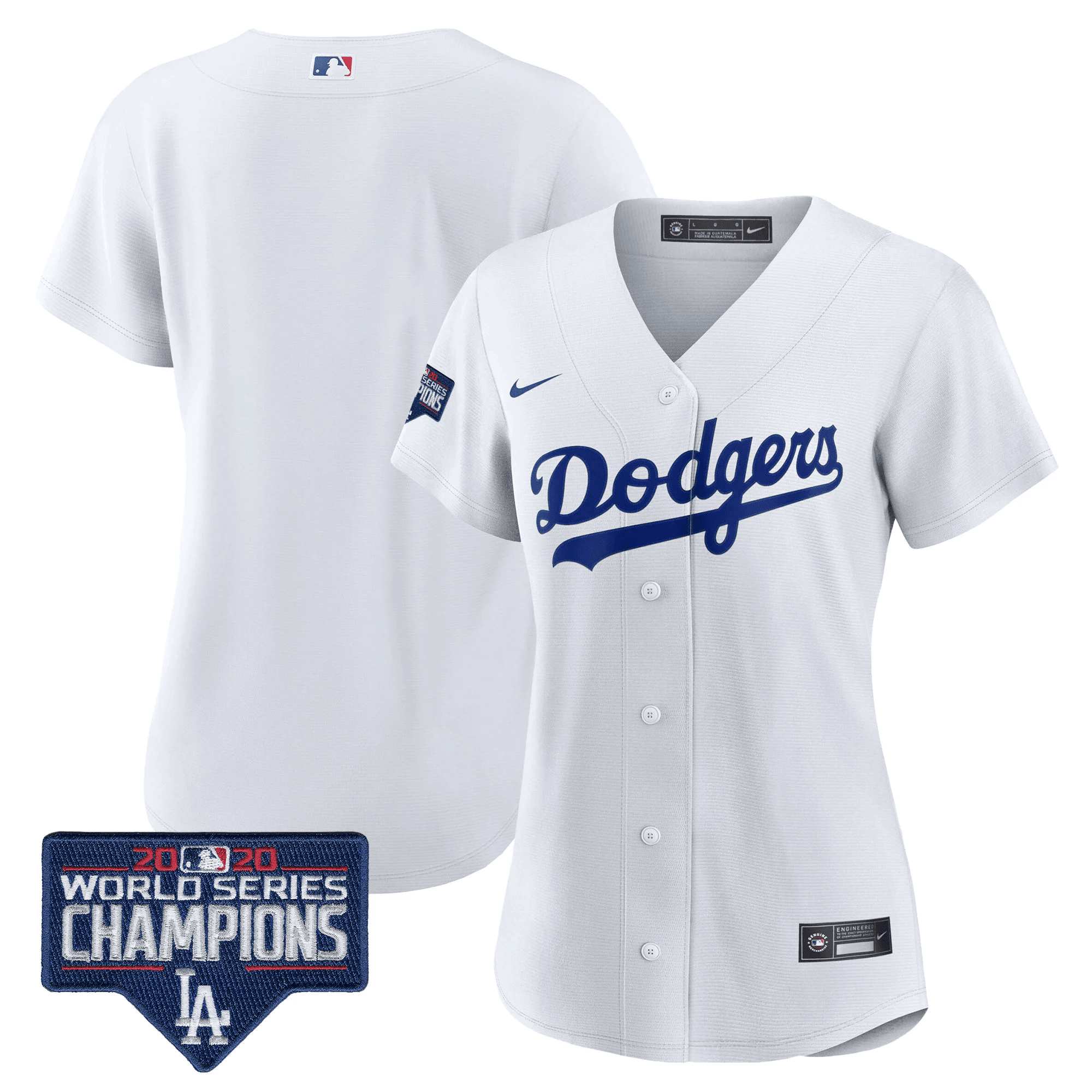 Women's Dodgers World Series Champions Patch Jersey - All Stitched - Image 27