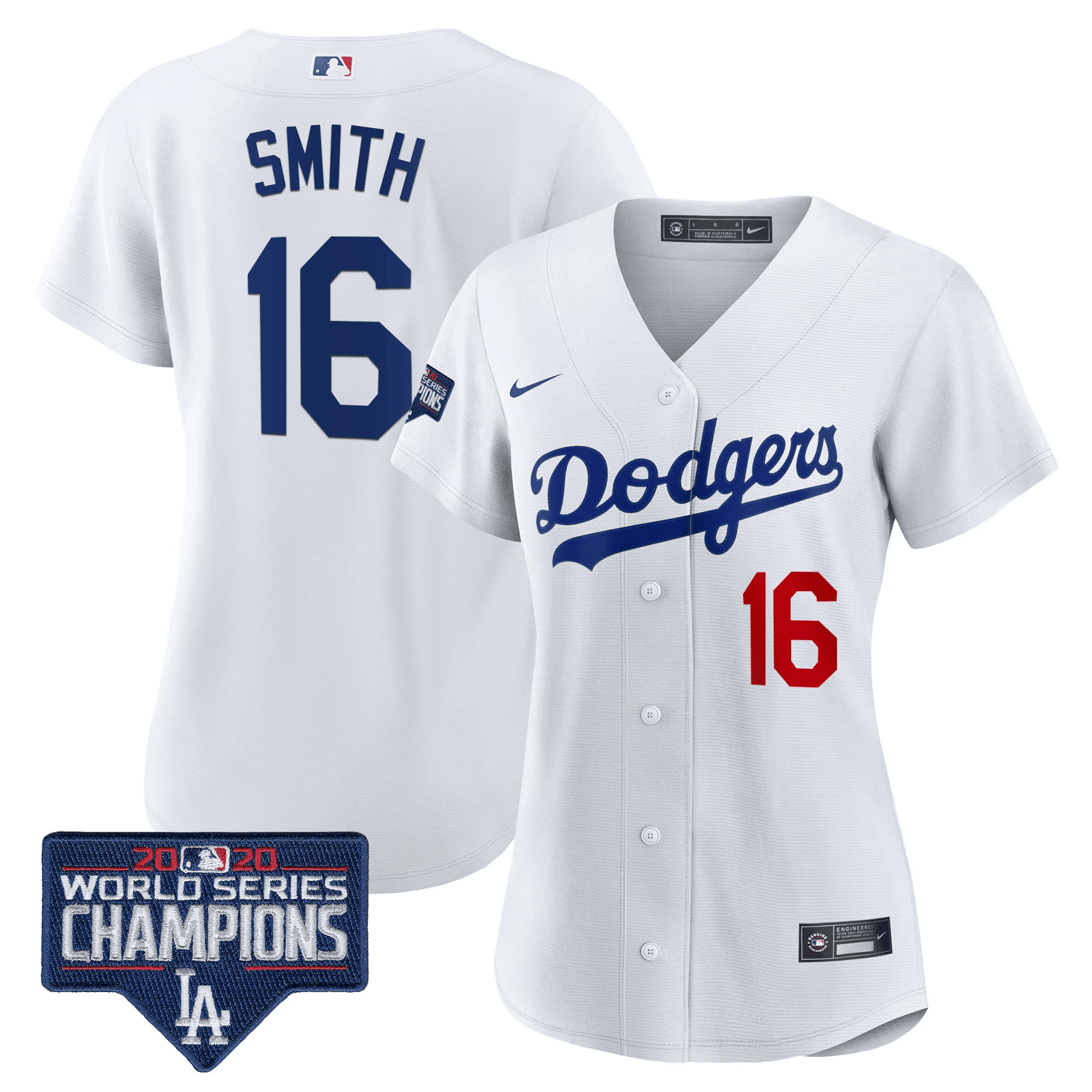 Women's Dodgers World Series Champions Patch Jersey - All Stitched - Image 22