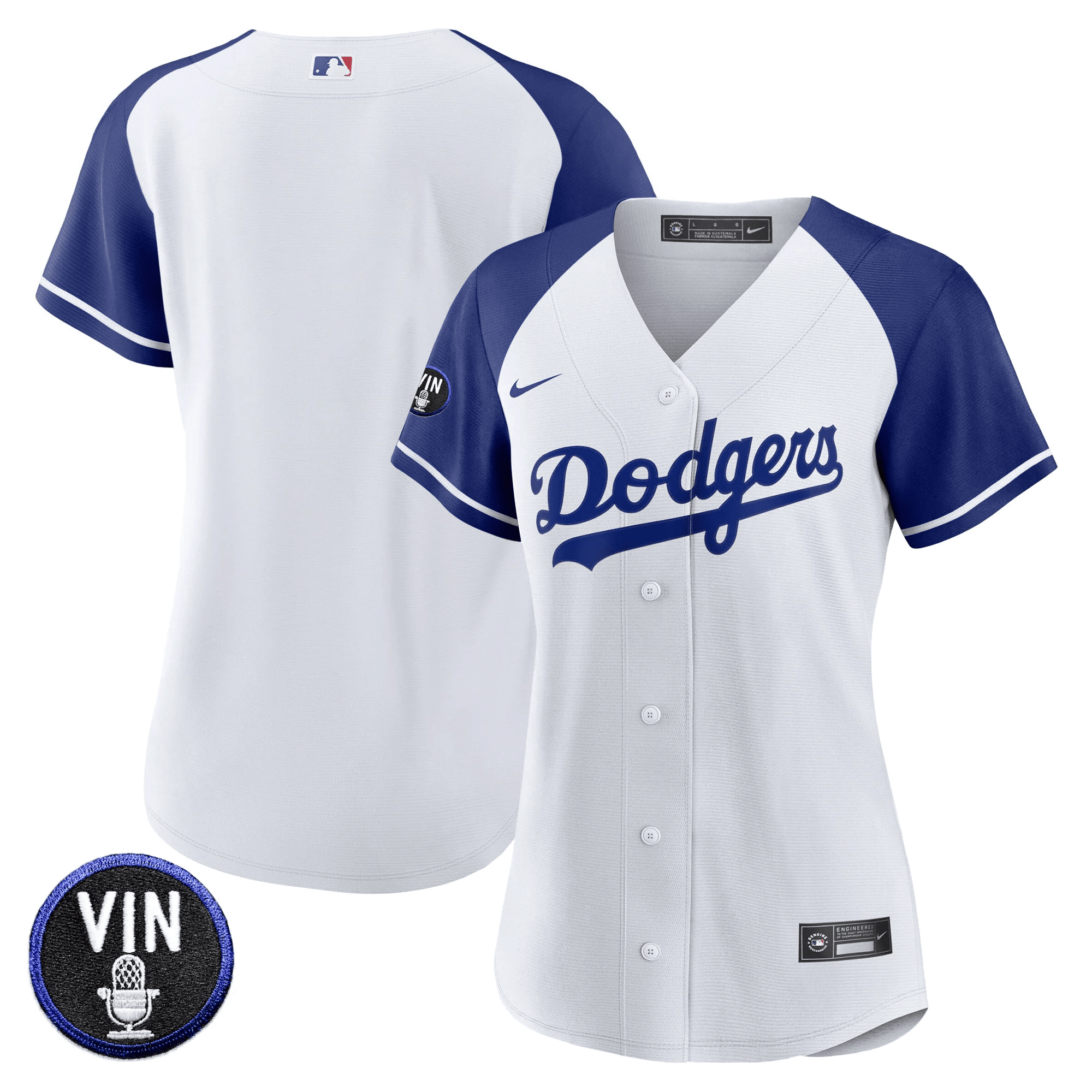 Women's Dodgers Vin Scully Patch Jersey - All Stitched - Image 9