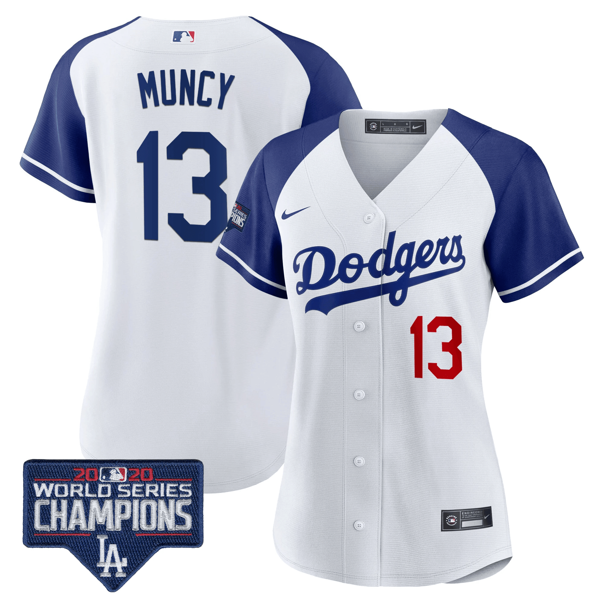 Women's Dodgers World Series Champions Patch Jersey - All Stitched - Image 5