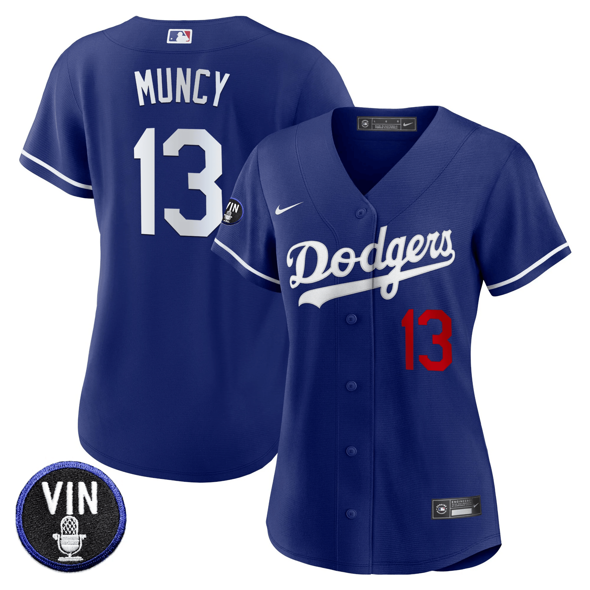 Women's Dodgers Vin Scully Patch Jersey - All Stitched - Image 32
