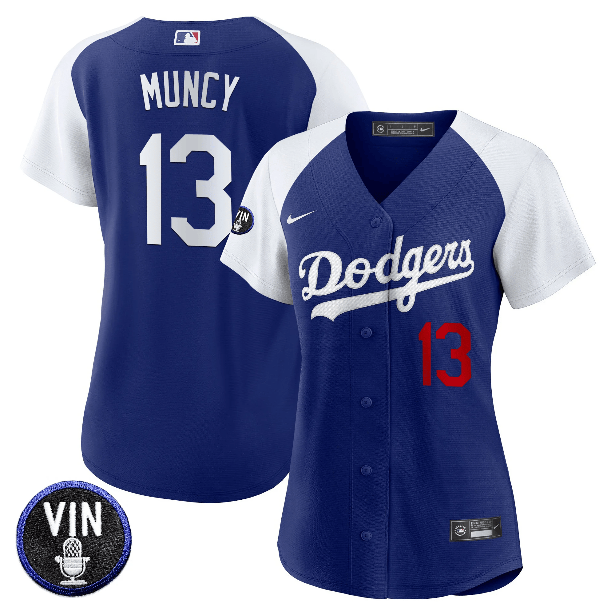 Women's Dodgers Vin Scully Patch Jersey - All Stitched - Image 14