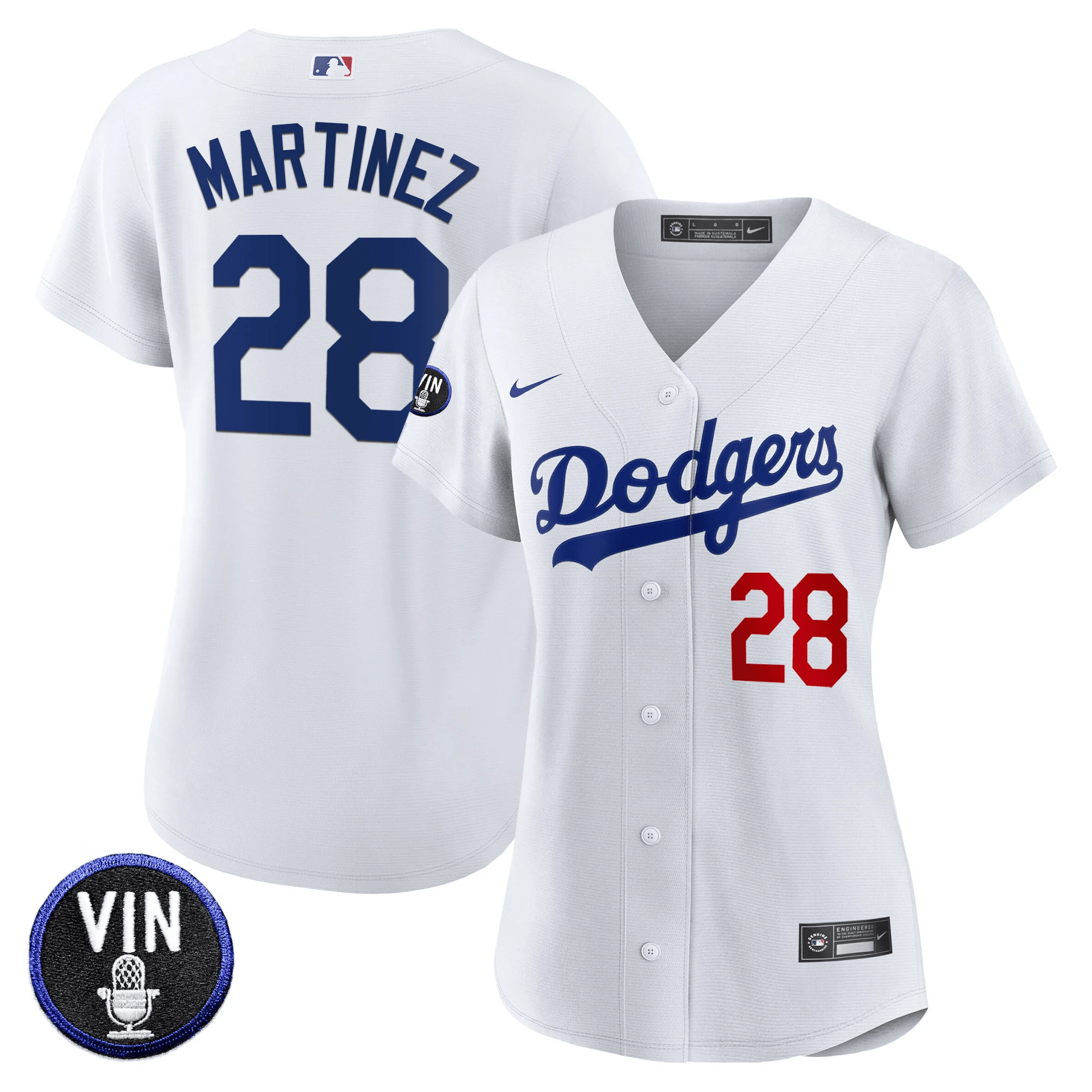 Women's Dodgers Vin Scully Patch Jersey - All Stitched - Image 24