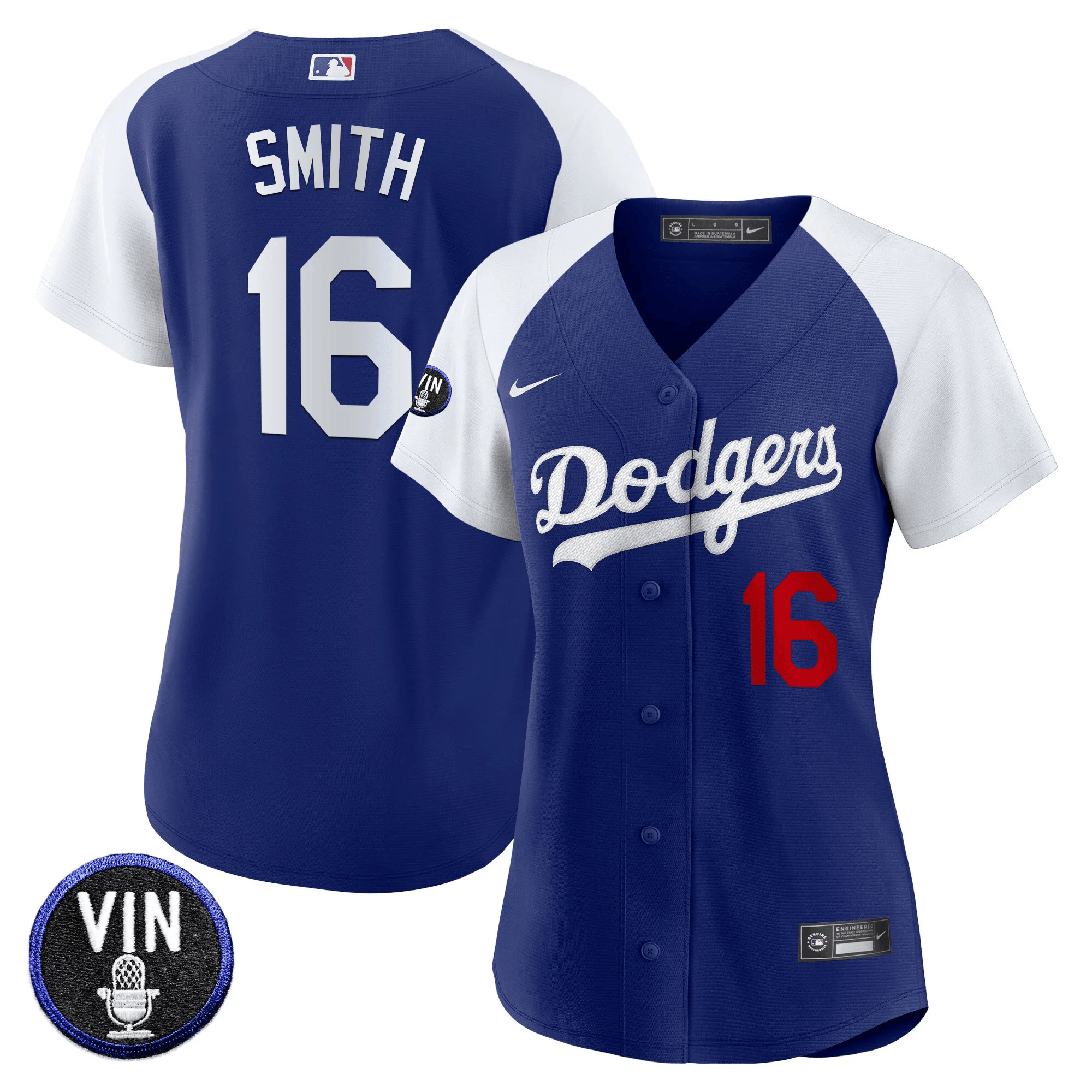 Women's Dodgers Vin Scully Patch Jersey - All Stitched - Image 13