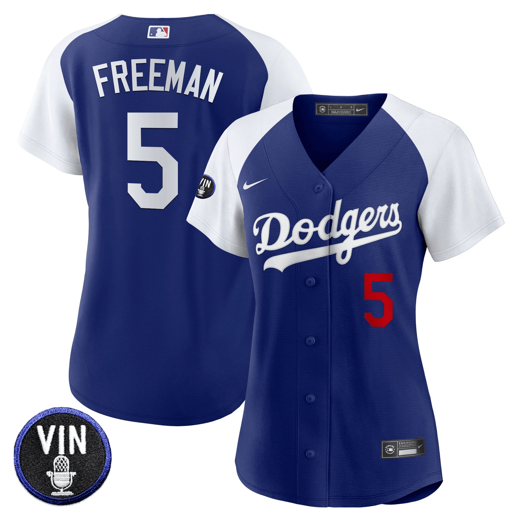 Women's Dodgers Vin Scully Patch Jersey - All Stitched - Image 10