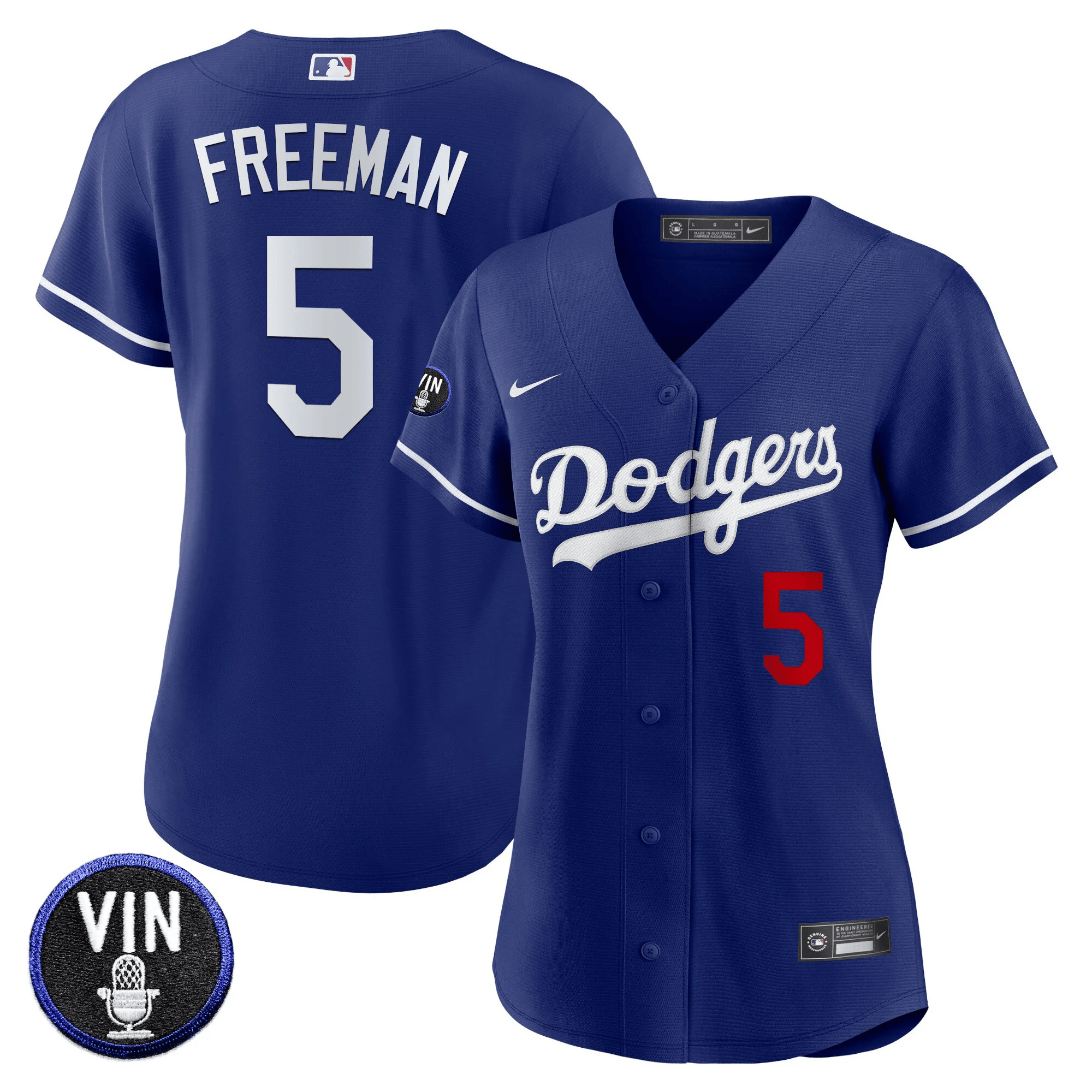 Women's Dodgers Vin Scully Patch Jersey - All Stitched - Image 28