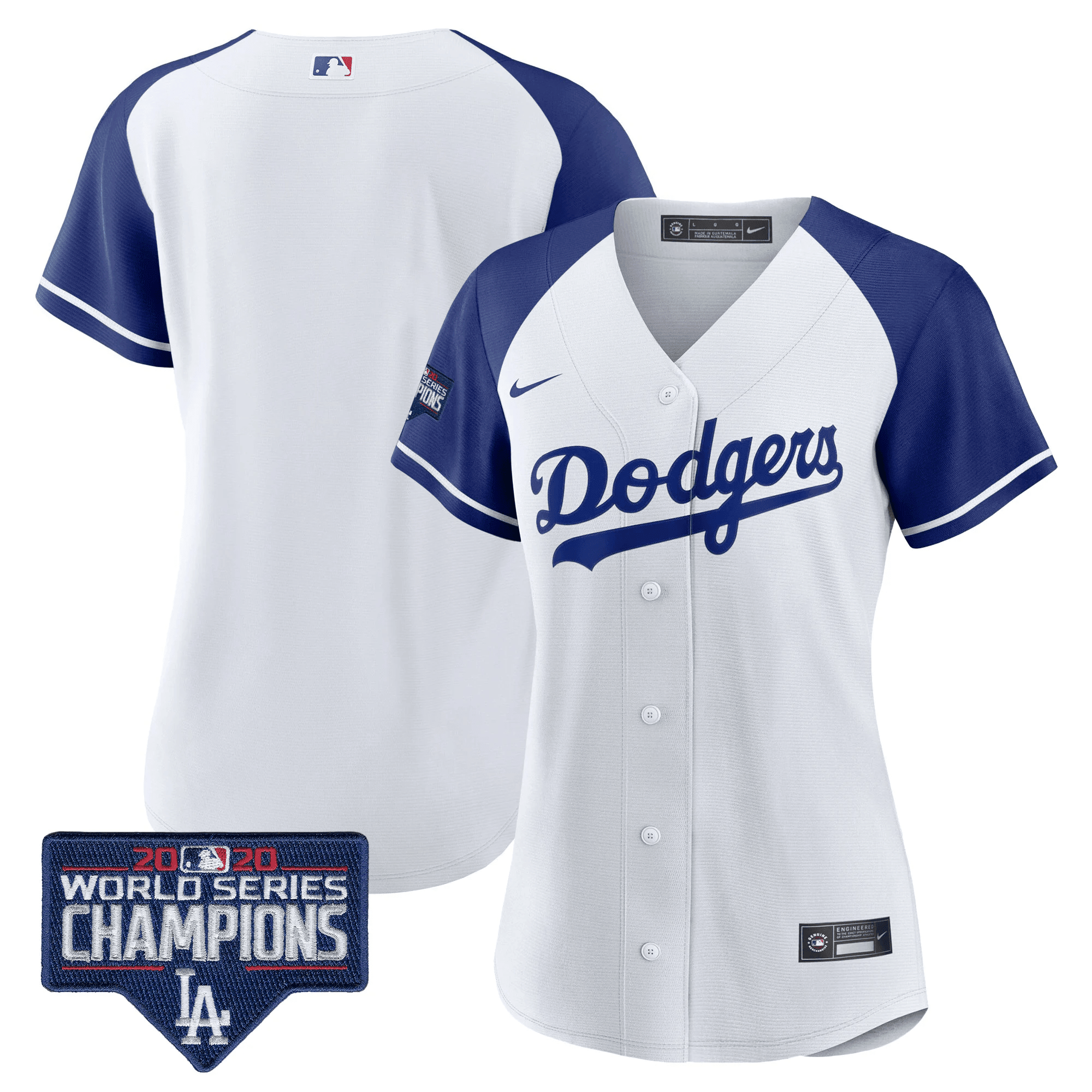 Women's Dodgers World Series Champions Patch Jersey - All Stitched - Image 9