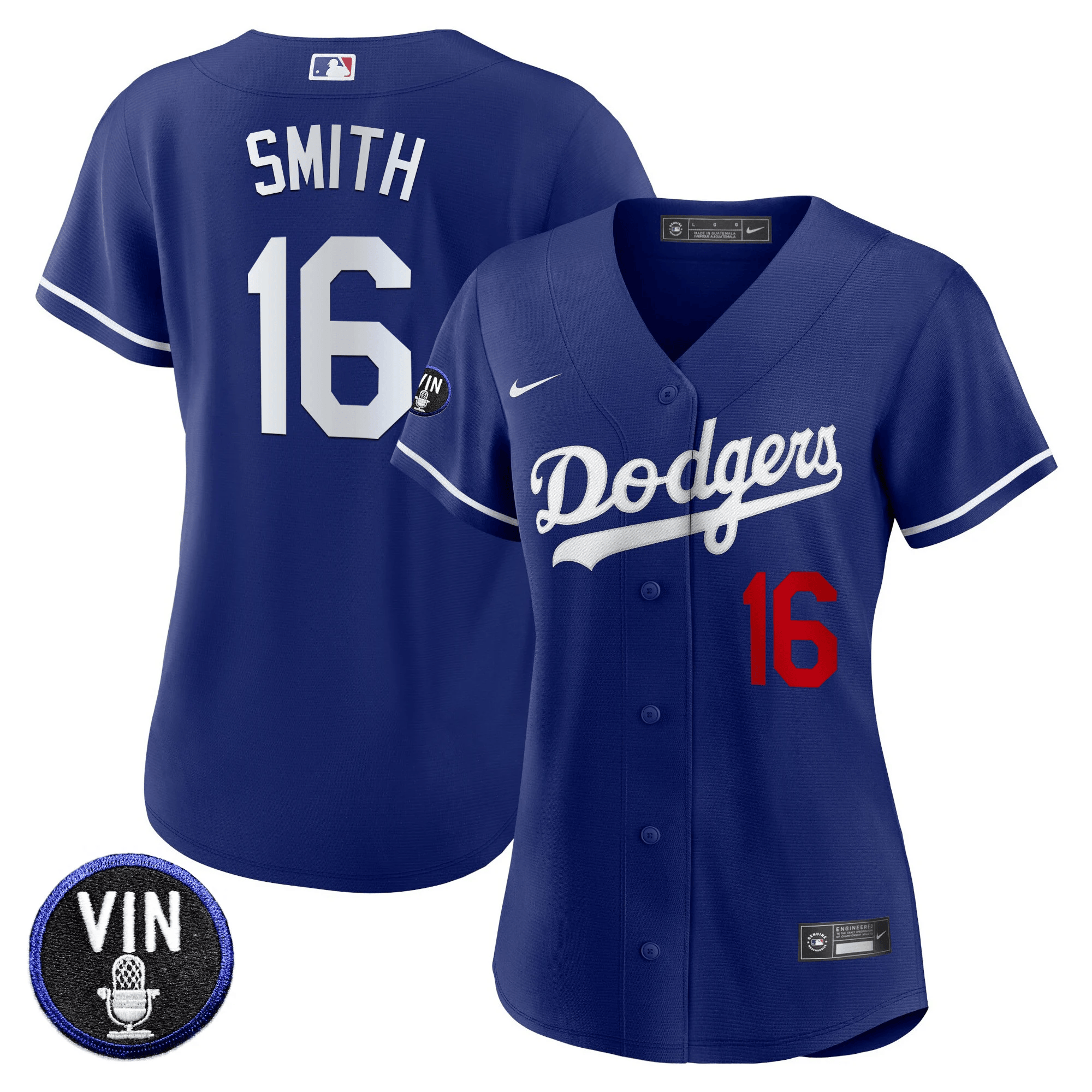Women's Dodgers Vin Scully Patch Jersey - All Stitched - Image 31