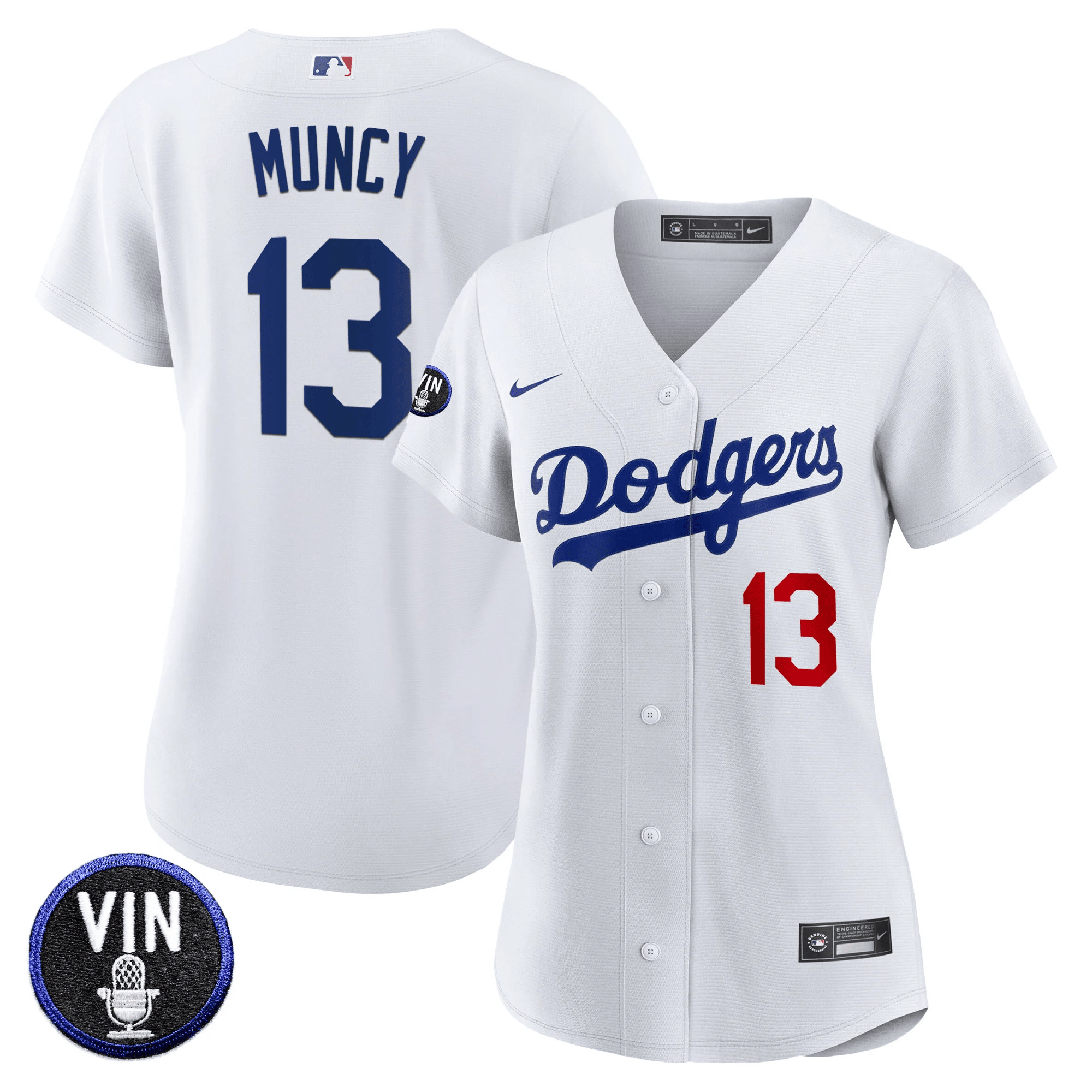 Women's Dodgers Vin Scully Patch Jersey - All Stitched - Image 23