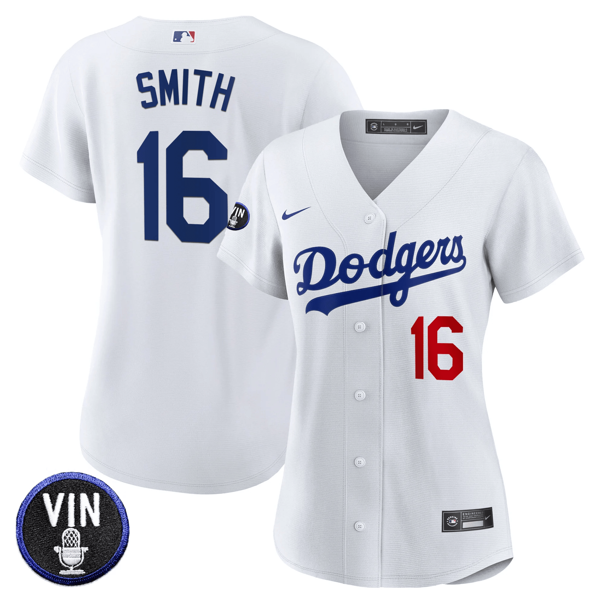 Women's Dodgers Vin Scully Patch Jersey - All Stitched - Image 22