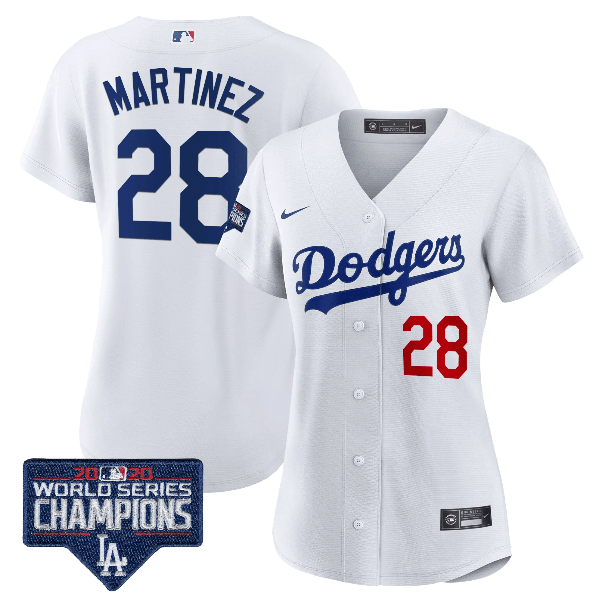 Women's Dodgers World Series Champions Patch Jersey - All Stitched - Image 24