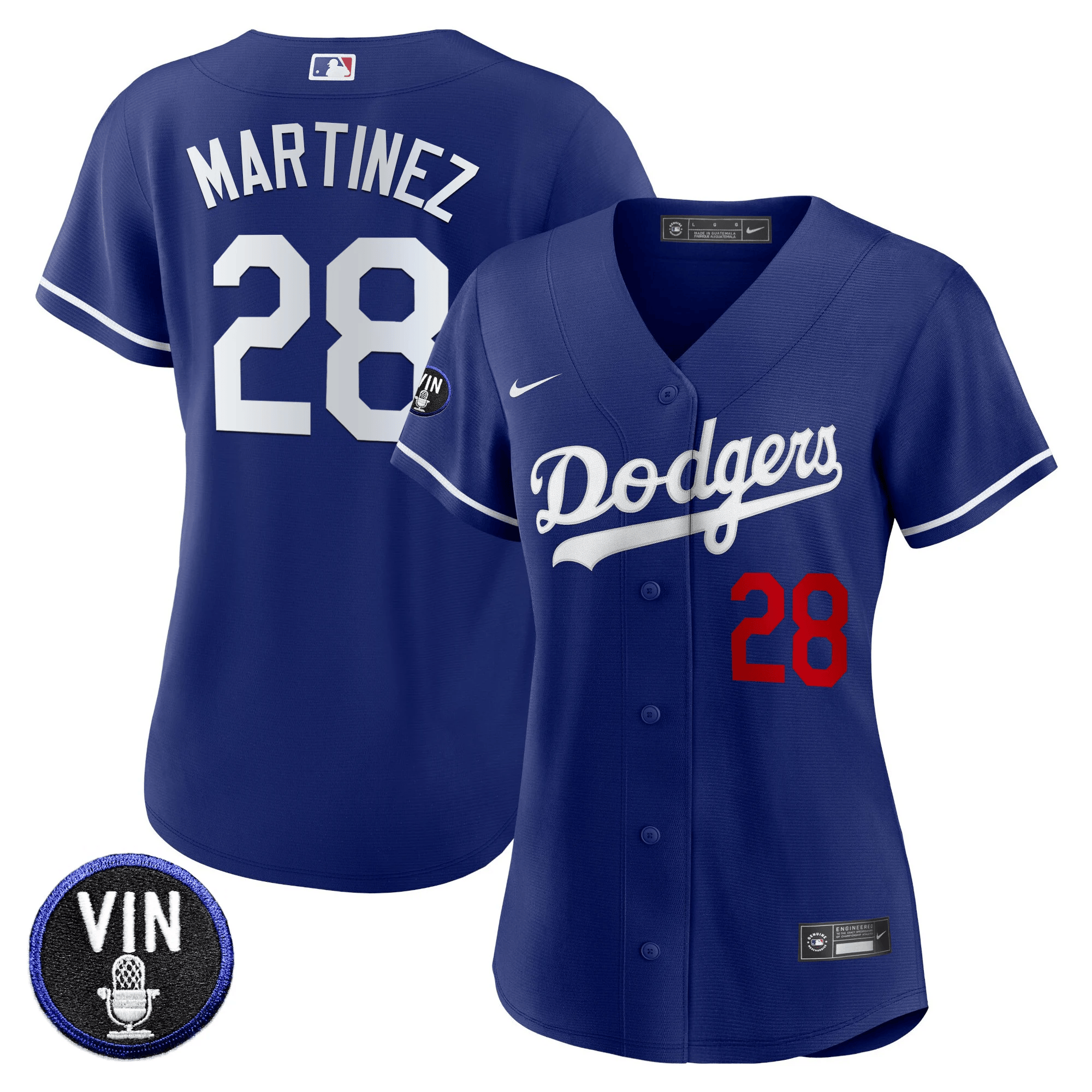 Women's Dodgers Vin Scully Patch Jersey - All Stitched - Image 33