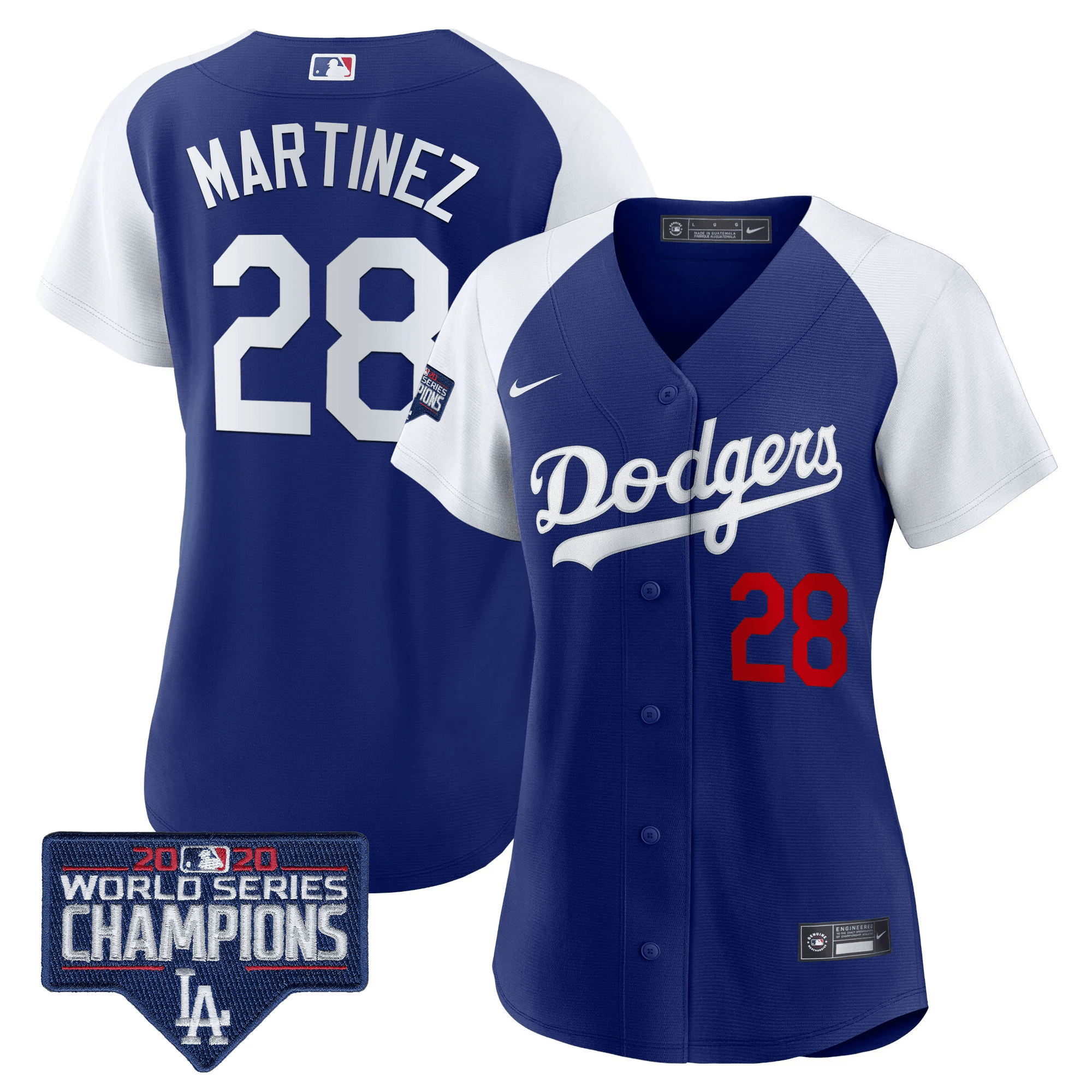 Women's Dodgers World Series Champions Patch Jersey - All Stitched - Image 15