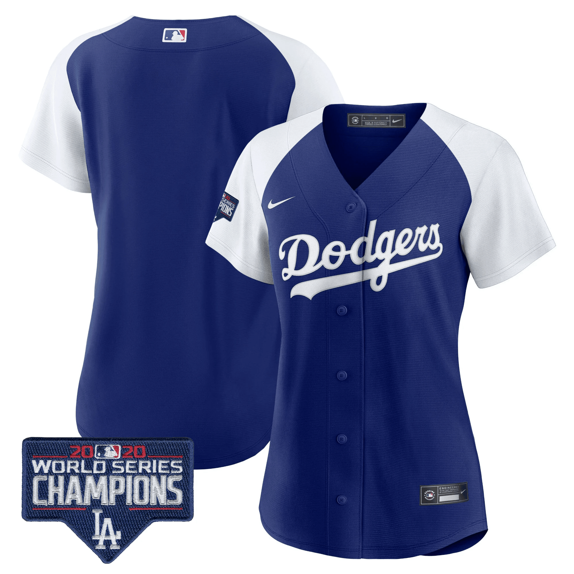 Women's Dodgers World Series Champions Patch Jersey - All Stitched - Image 18