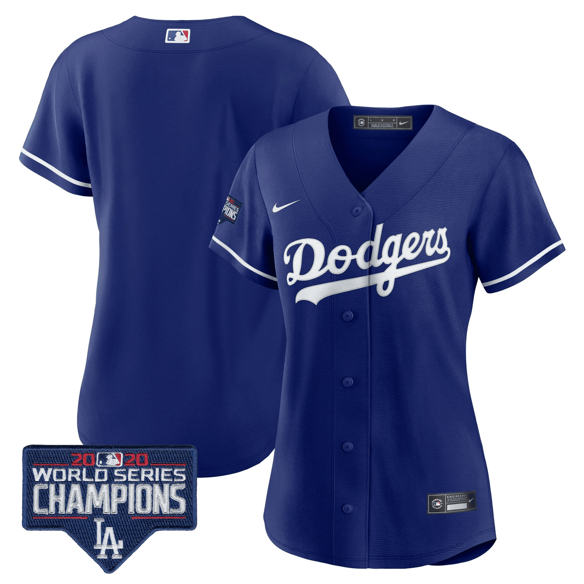 Women's Dodgers World Series Champions Patch Jersey - All Stitched - Image 36