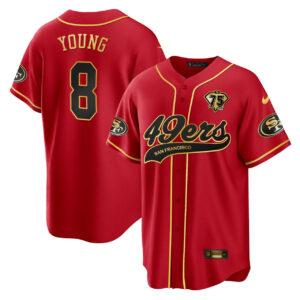 Steve Young San Francisco 49ers Baseball Jersey - All Stitched