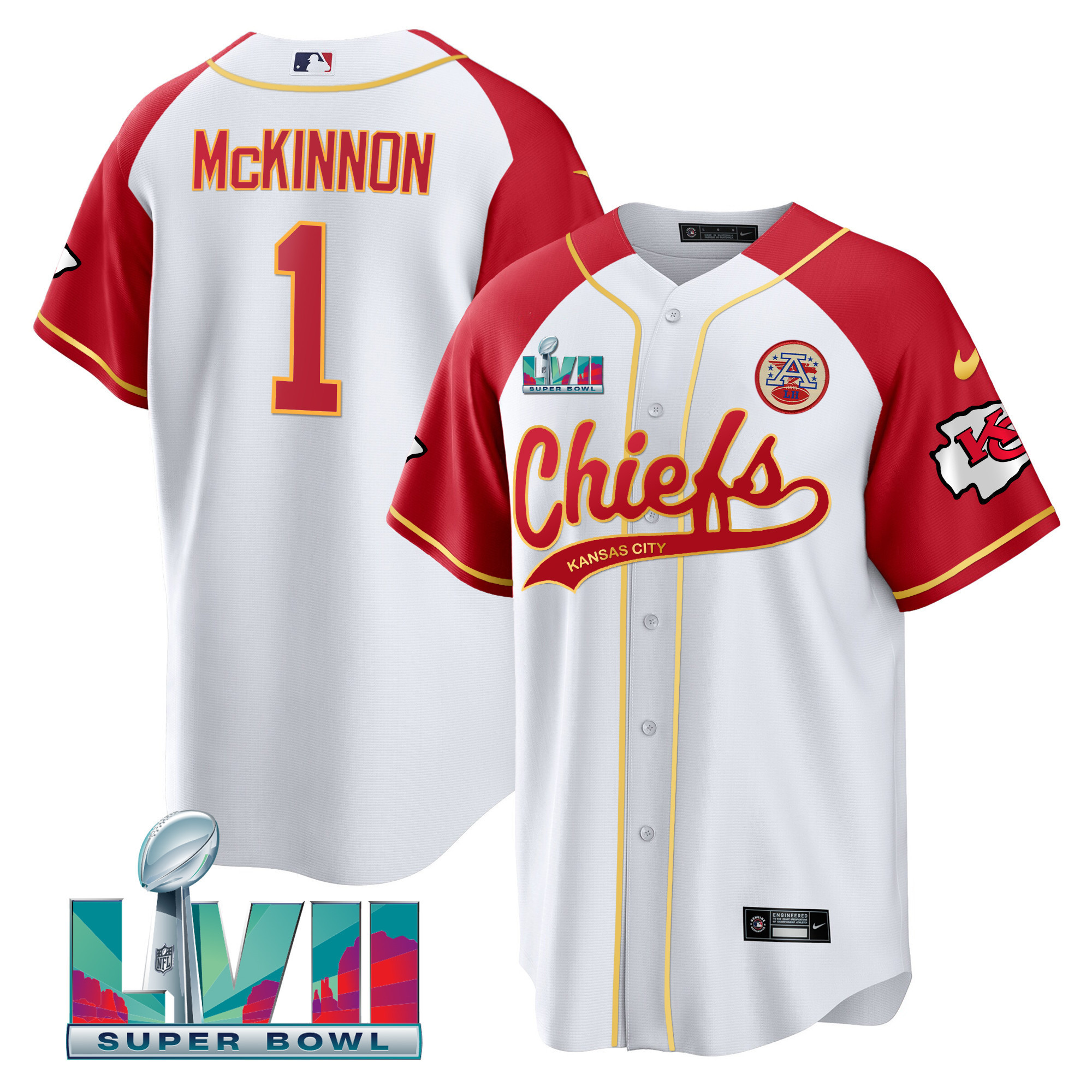 Men's Chiefs Super Bowl LVII Alternate Cool Base Jersey - All Stitched - Image 12