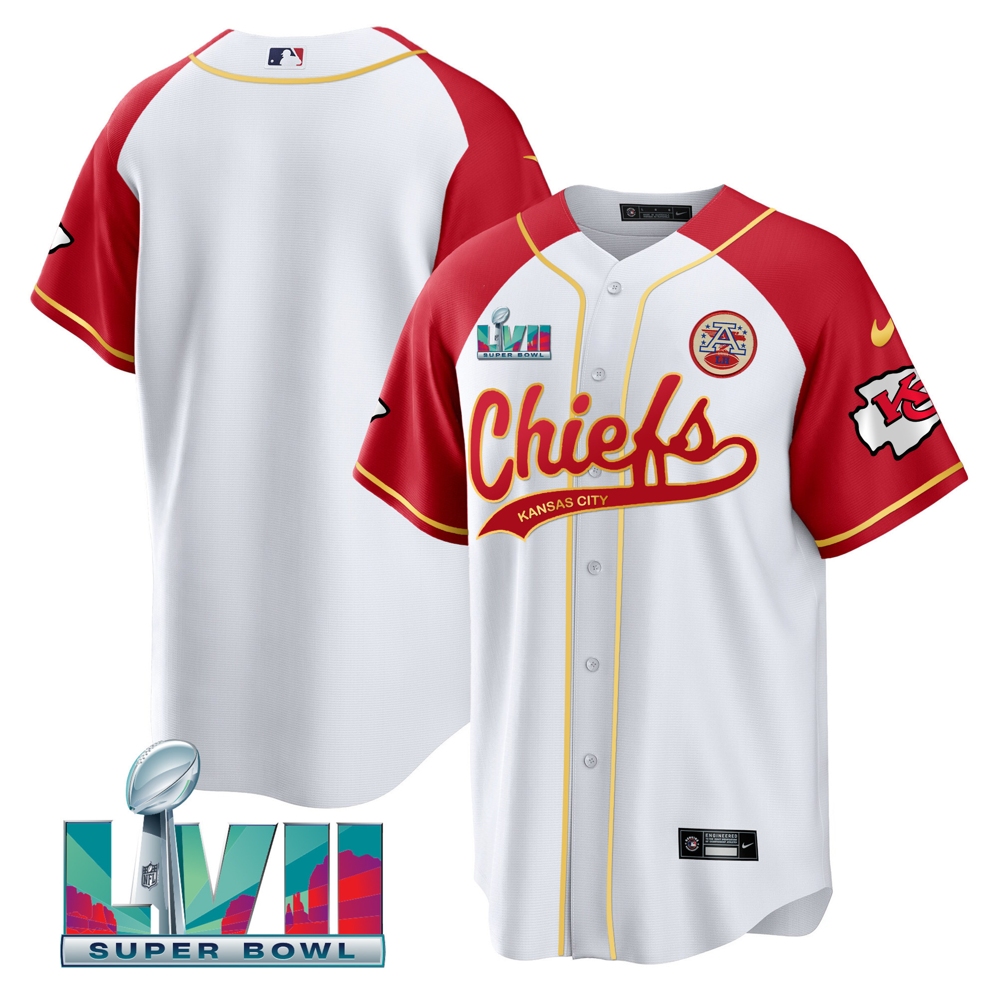 Men's Chiefs Super Bowl LVII Alternate Cool Base Jersey - All Stitched - Image 14