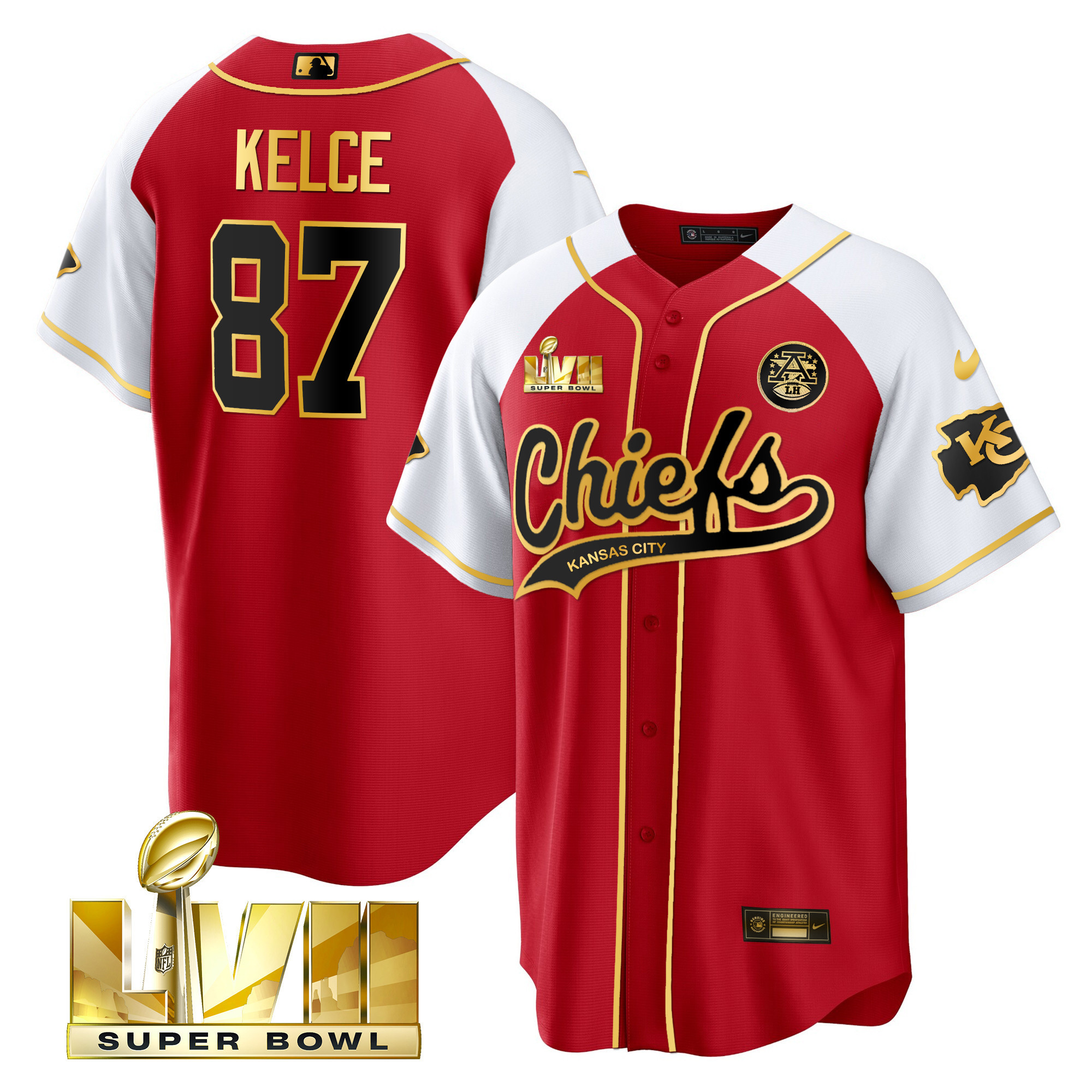 Men's Chiefs Super Bowl LVII Alternate Cool Base Jersey - All Stitched - Image 16