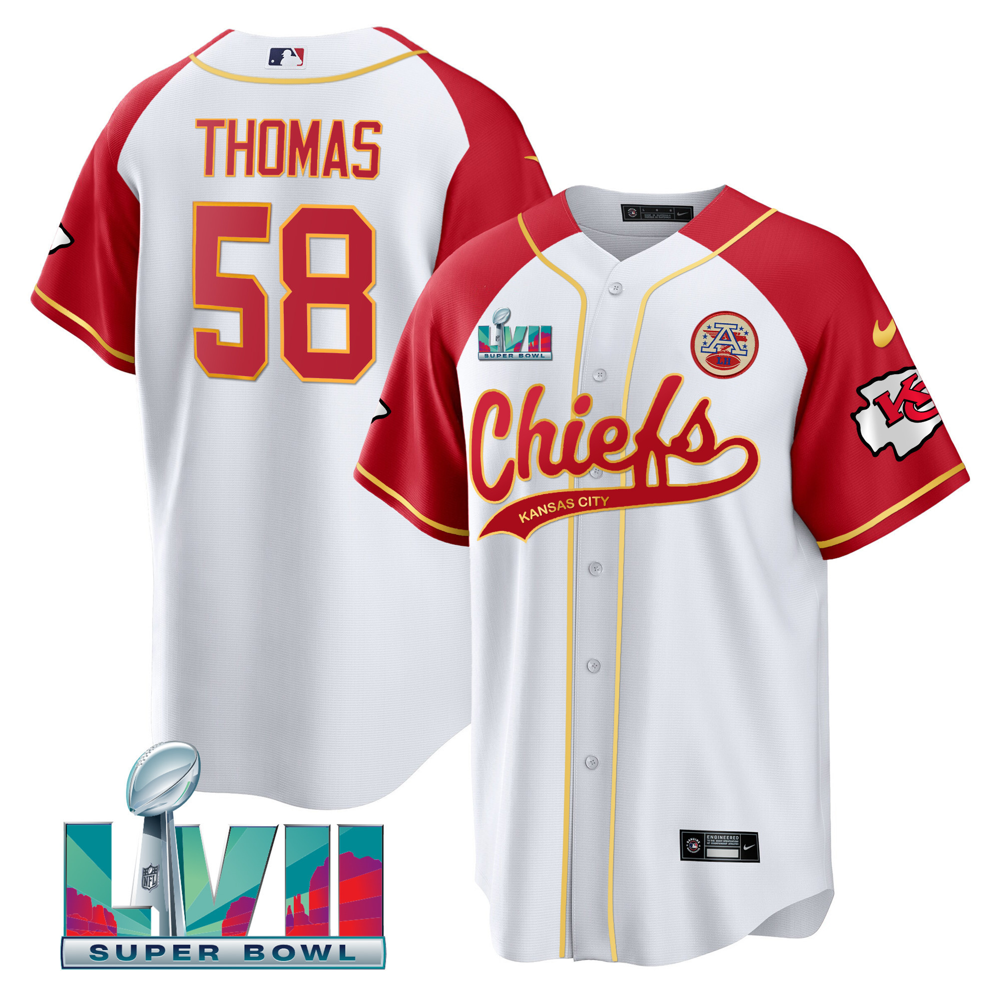 Men's Chiefs Super Bowl LVII Alternate Cool Base Jersey - All Stitched - Image 11