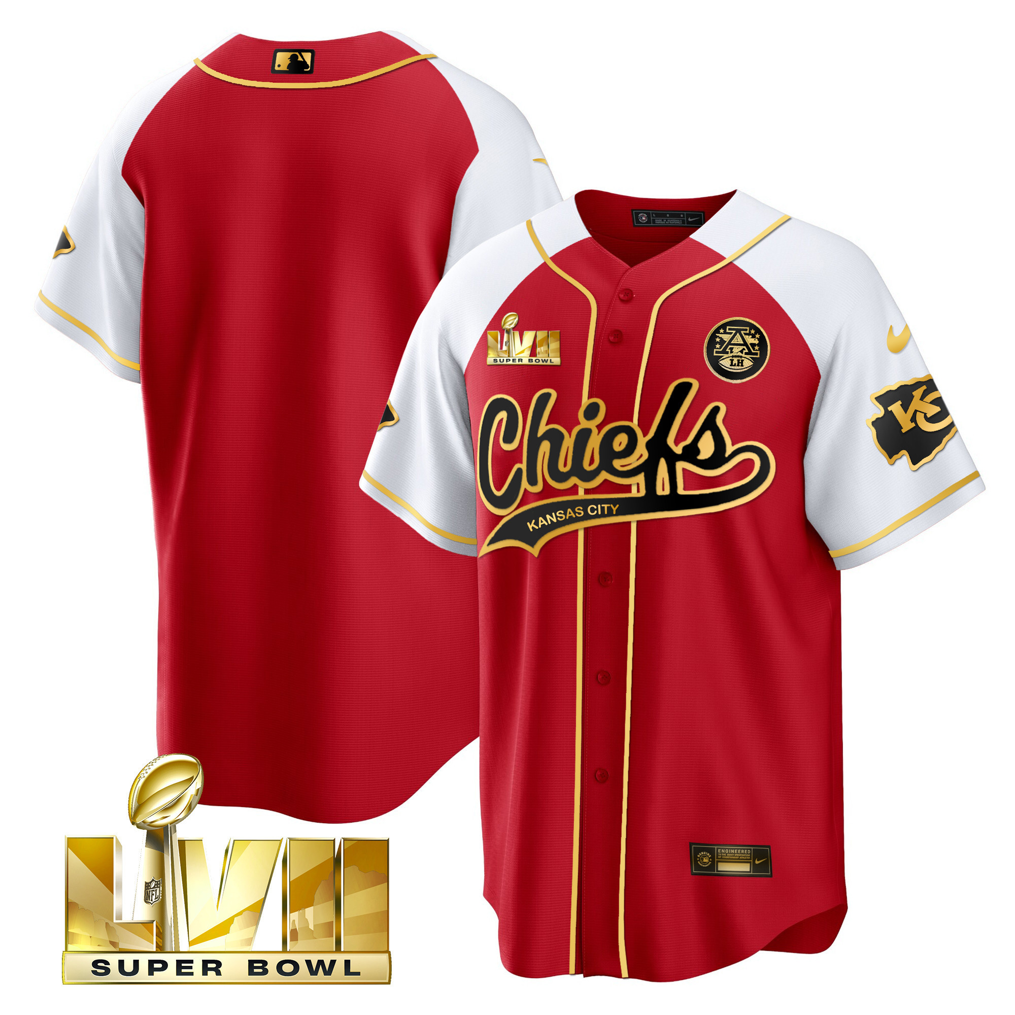 Men's Chiefs Super Bowl LVII Alternate Cool Base Jersey - All Stitched - Image 21