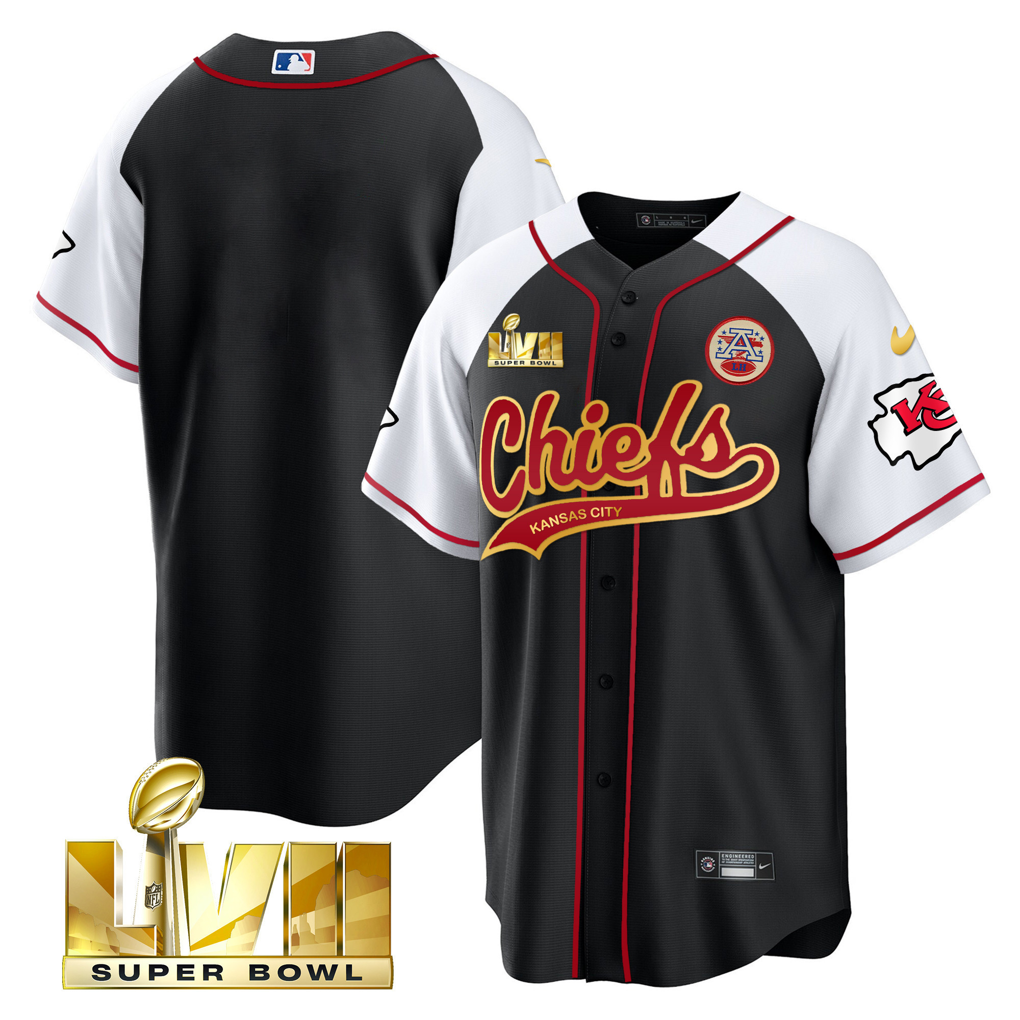 Men's Chiefs Super Bowl LVII Alternate Cool Base Jersey - All Stitched - Image 35