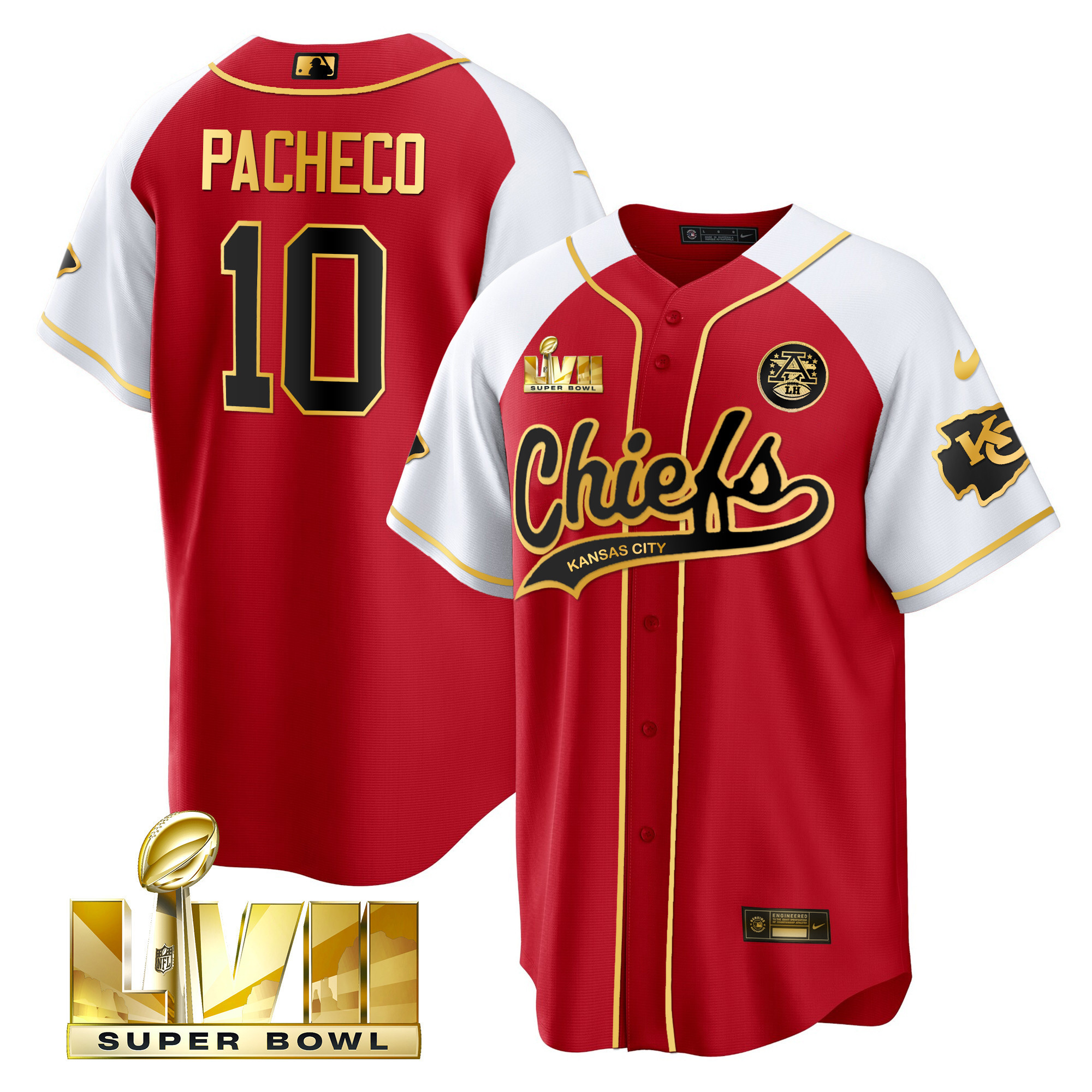 Men's Chiefs Super Bowl LVII Alternate Cool Base Jersey - All Stitched - Image 20