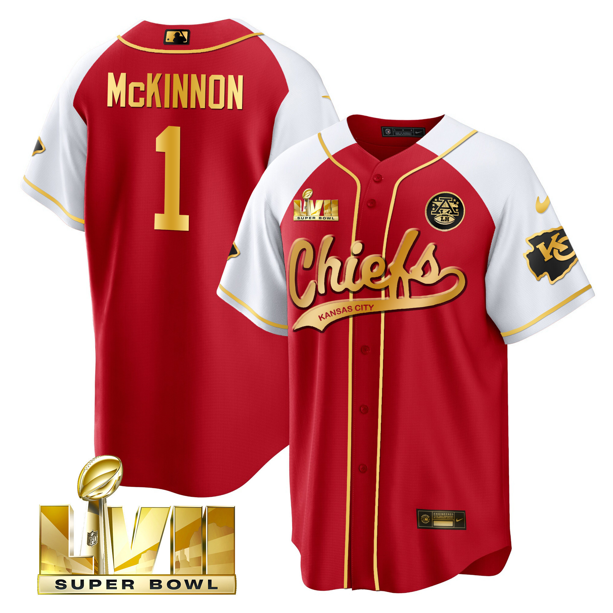 Men's Chiefs Super Bowl LVII Alternate Cool Base Jersey - All Stitched - Image 40