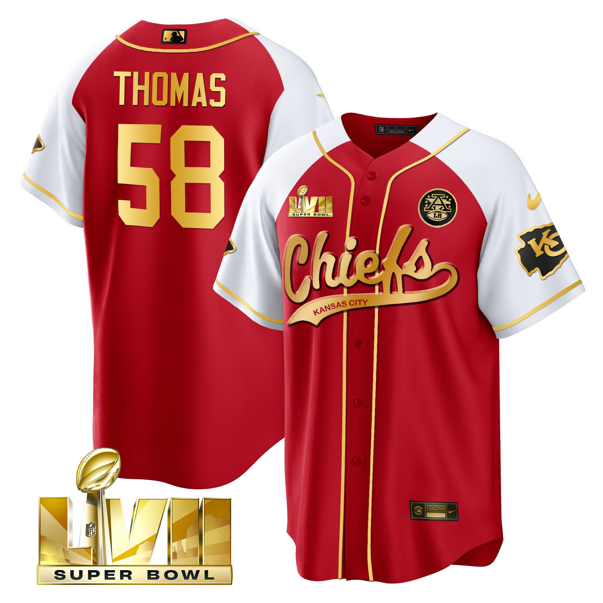 Men's Chiefs Super Bowl LVII Alternate Cool Base Jersey - All Stitched - Image 39