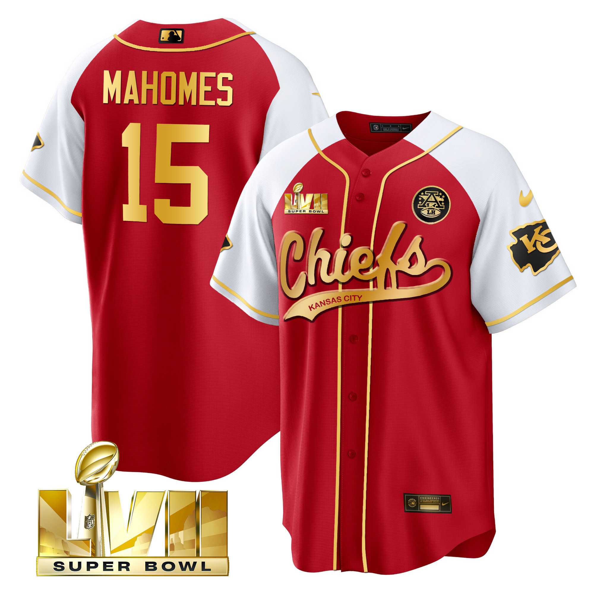 Men's Chiefs Super Bowl LVII Alternate Cool Base Jersey - All Stitched - Image 36