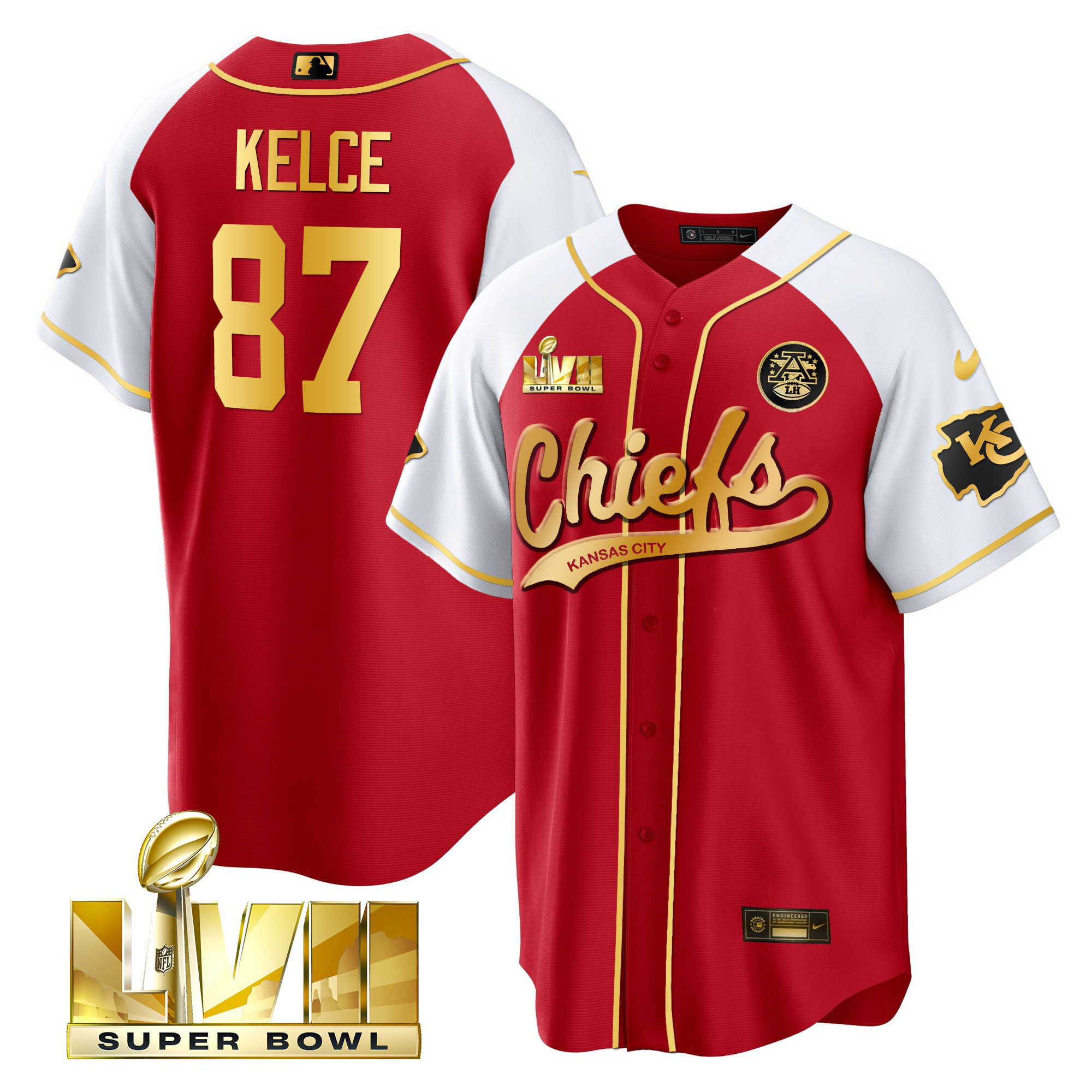 Men's Chiefs Super Bowl LVII Alternate Cool Base Jersey - All Stitched - Image 37