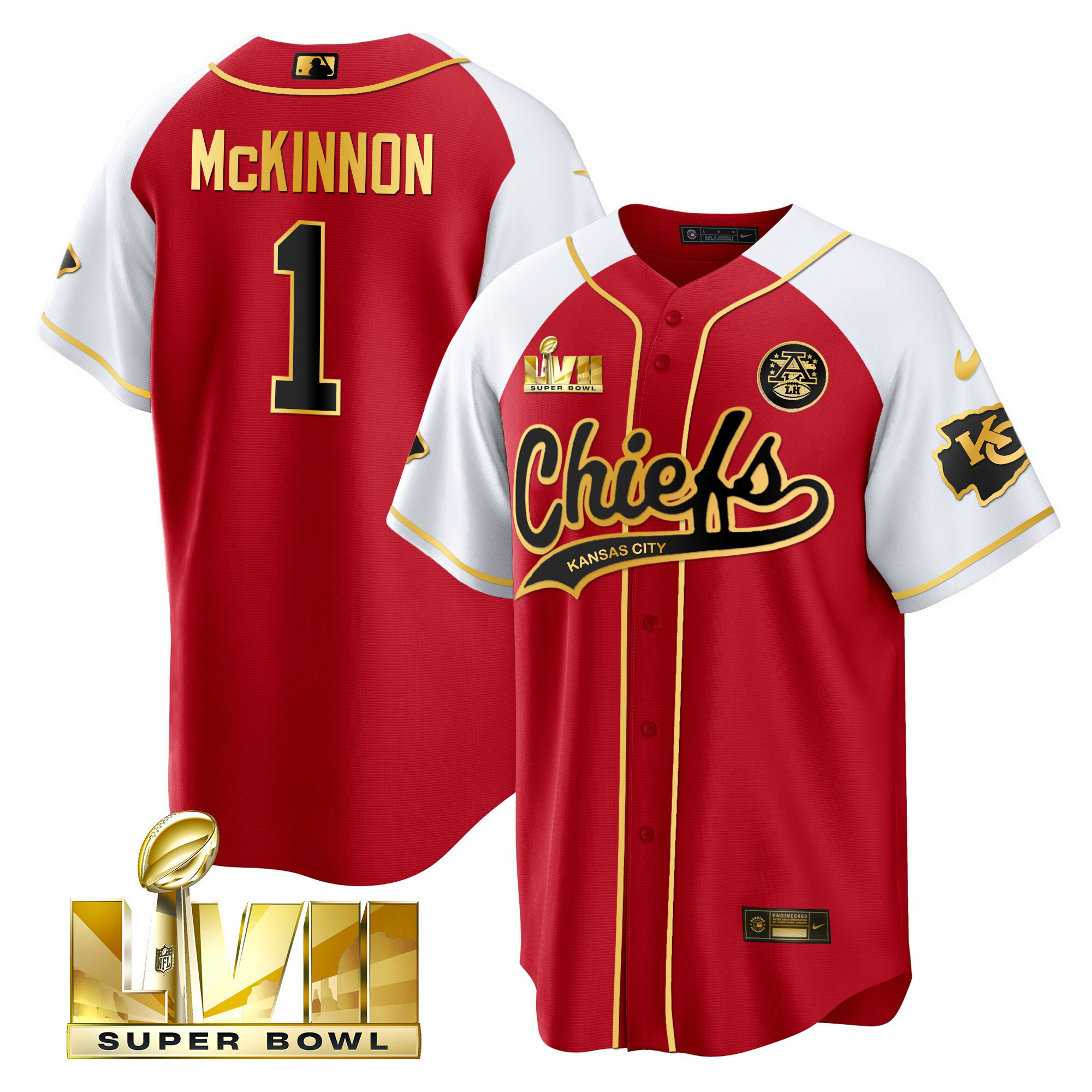 Men's Chiefs Super Bowl LVII Alternate Cool Base Jersey - All Stitched - Image 19