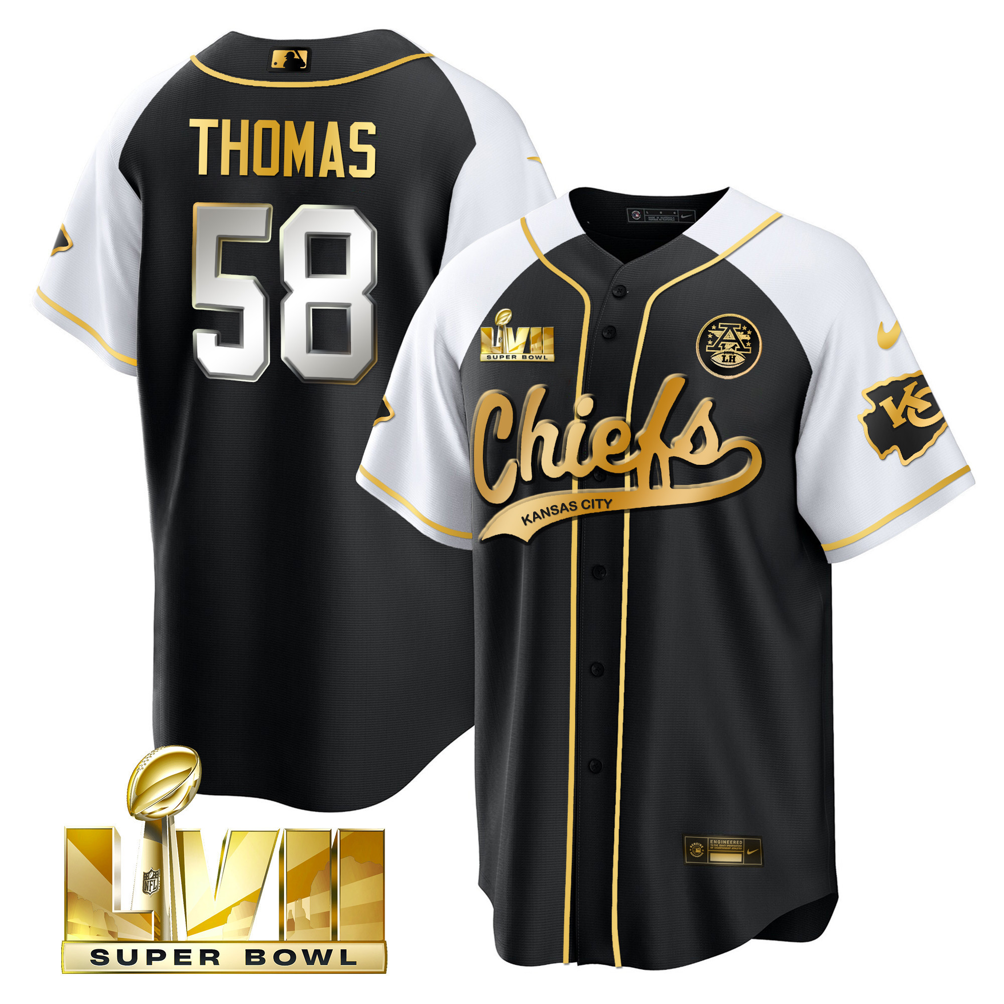 Men's Chiefs Super Bowl LVII Alternate Cool Base Jersey - All Stitched - Image 25