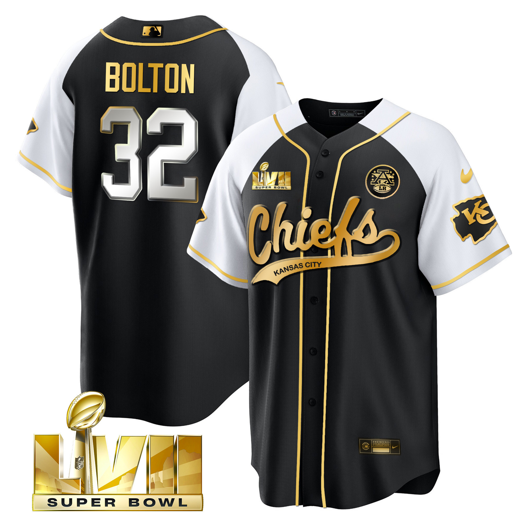 Men's Chiefs Super Bowl LVII Alternate Cool Base Jersey - All Stitched - Image 24