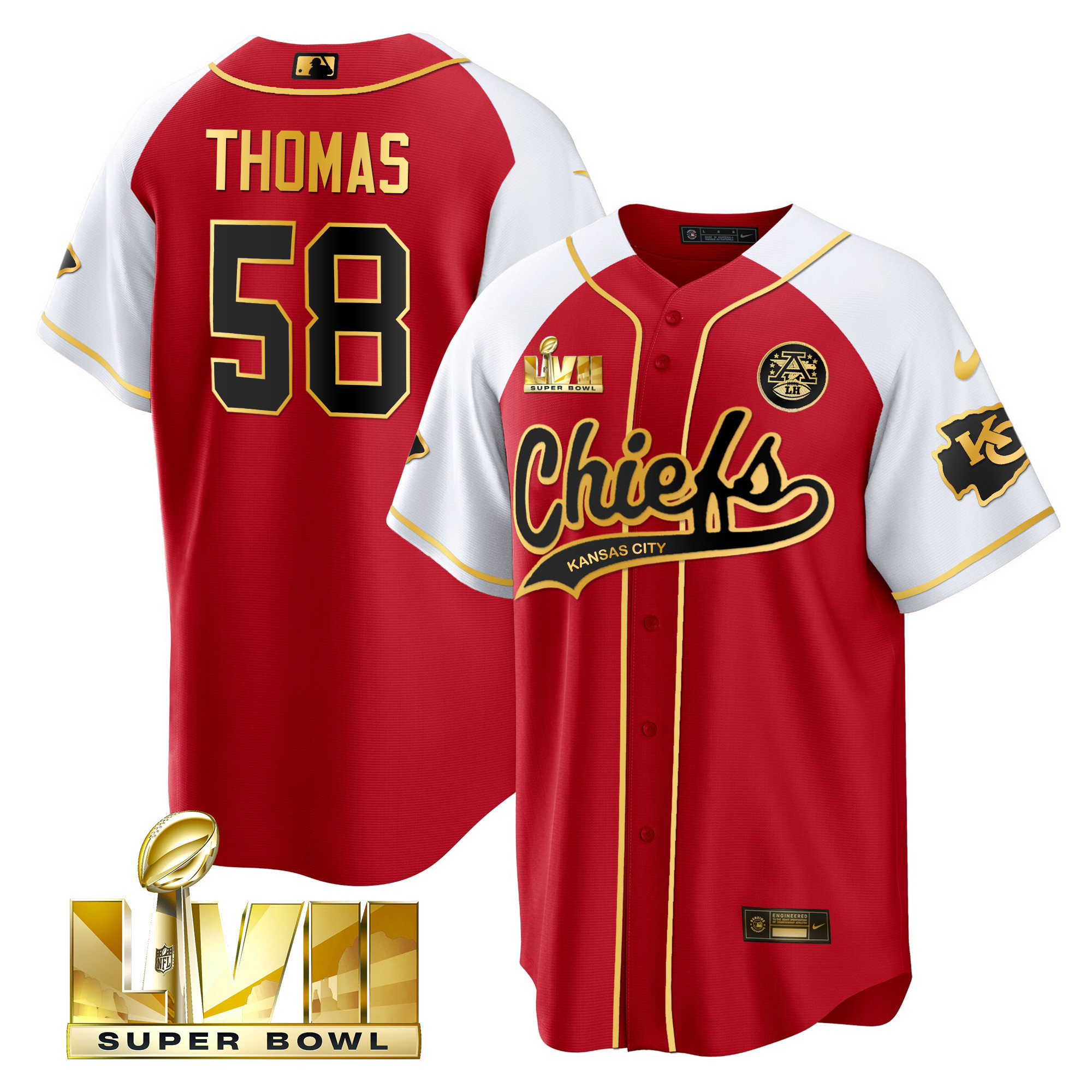 Men's Chiefs Super Bowl LVII Alternate Cool Base Jersey - All Stitched - Image 18