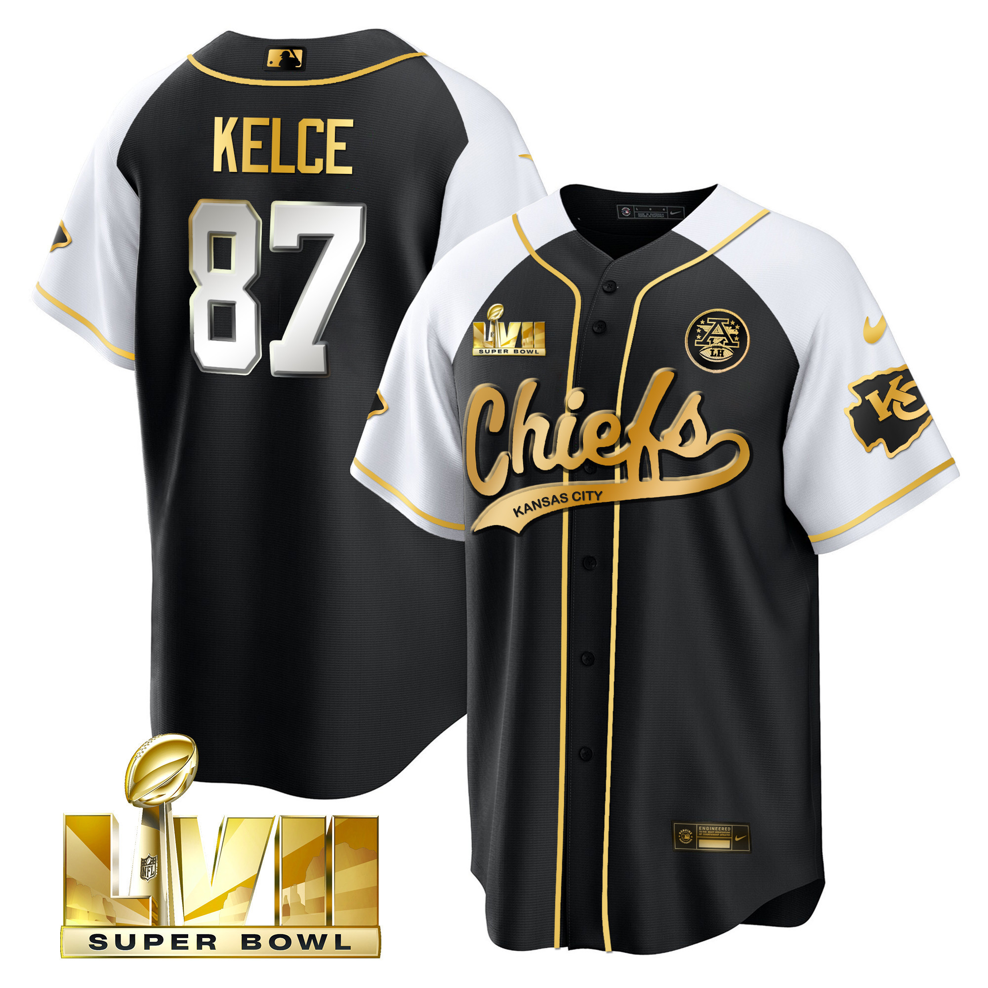 Men's Chiefs Super Bowl LVII Alternate Cool Base Jersey - All Stitched - Image 23